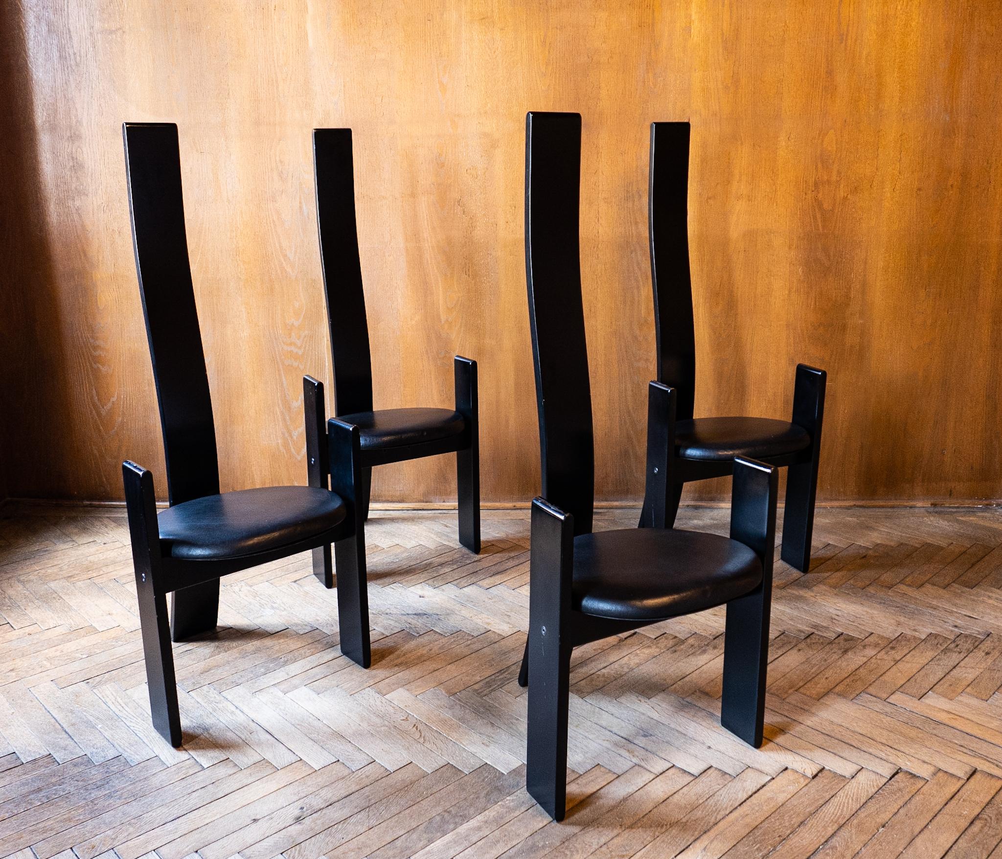 Chaises de salle à manger en bois modernes du milieu du siècle 