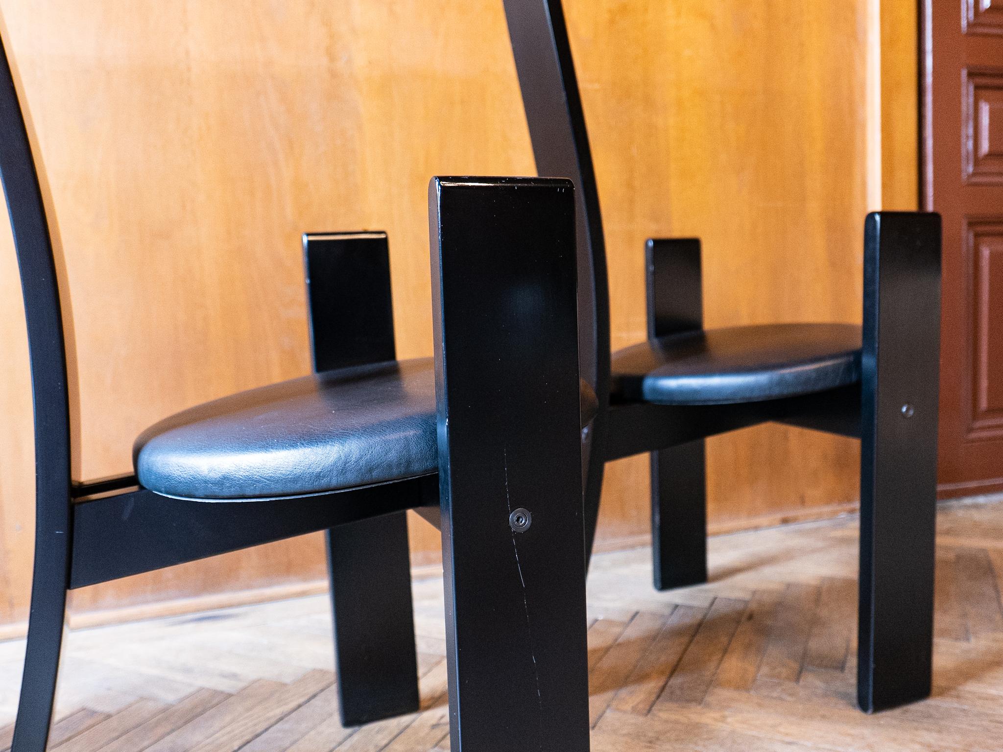 Chaises de salle à manger en bois modernes du milieu du siècle 