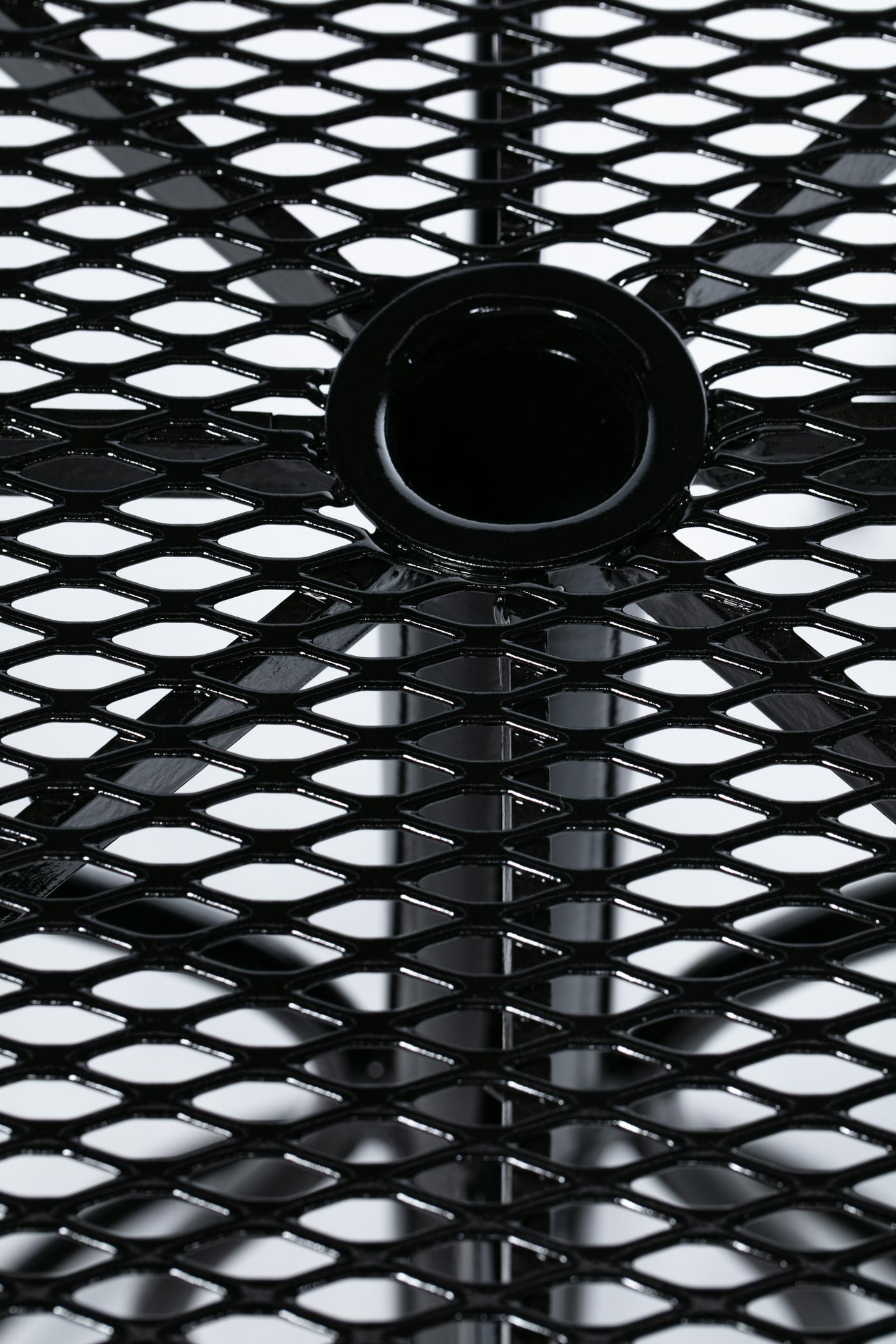 Table en fer forgé noir de style The Moderns avec base et repose-pieds sculpturaux en vente 1