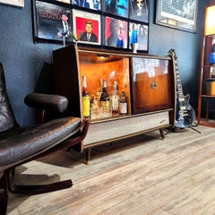 Mid Century Modern Blaupunkt stereo console record player gramophone bluetooth