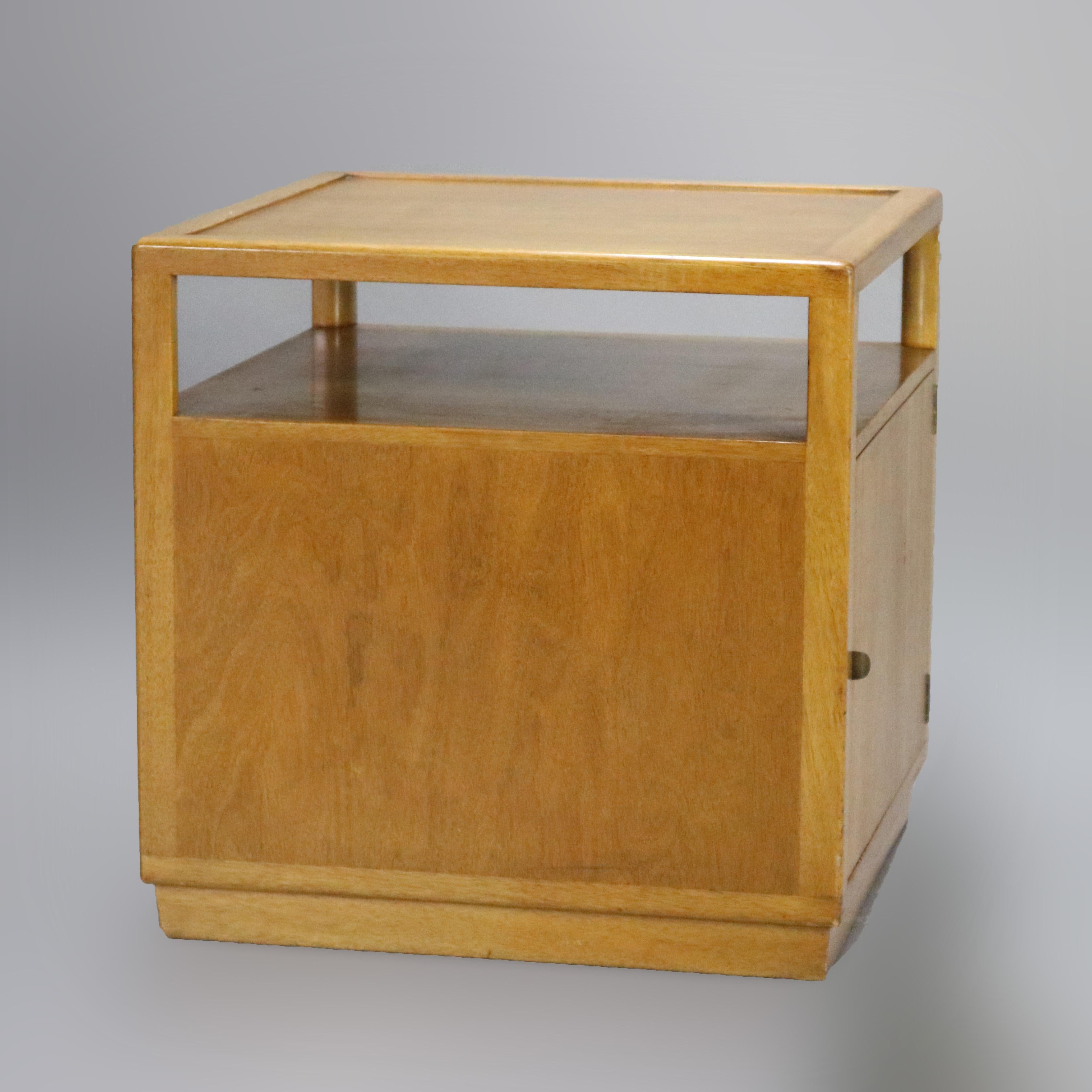 Mid-Century Modern Bleached Mahogany Dunbar Side Cabinet, 20th Century In Good Condition In Big Flats, NY