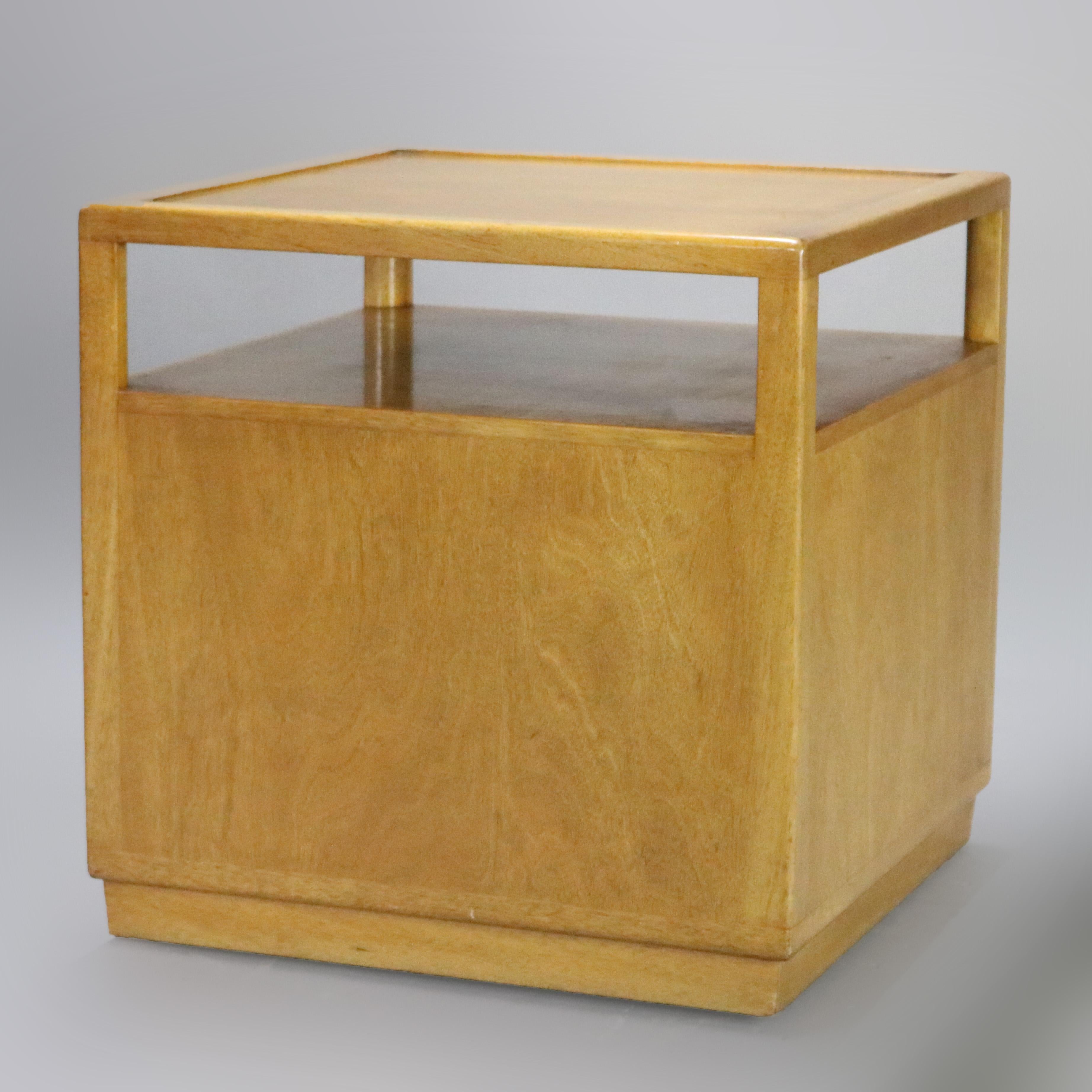 Mid-Century Modern Bleached Mahogany Dunbar Side Cabinet, 20th Century 2