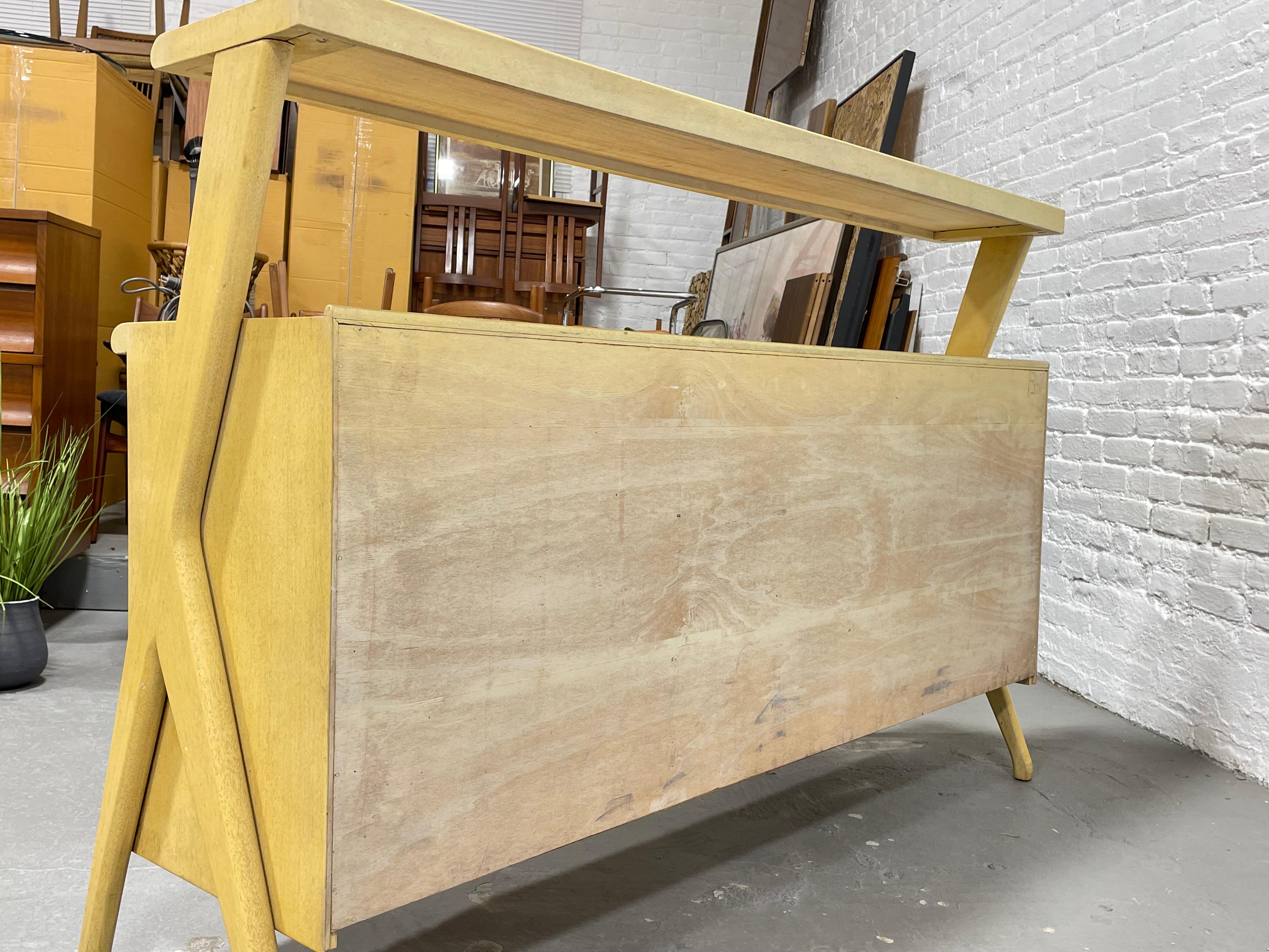 Mid-Century Modern Bleached Mahogany Sideboard in the Style of Ico Parisi For Sale 12