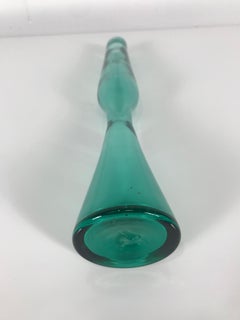Mid-Century Modern Blenko Art Glass "Rocket" Vase, Wayne Husted