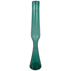 Vintage Mid-Century Modern Blenko Art Glass "Rocket" Vase, Wayne Husted