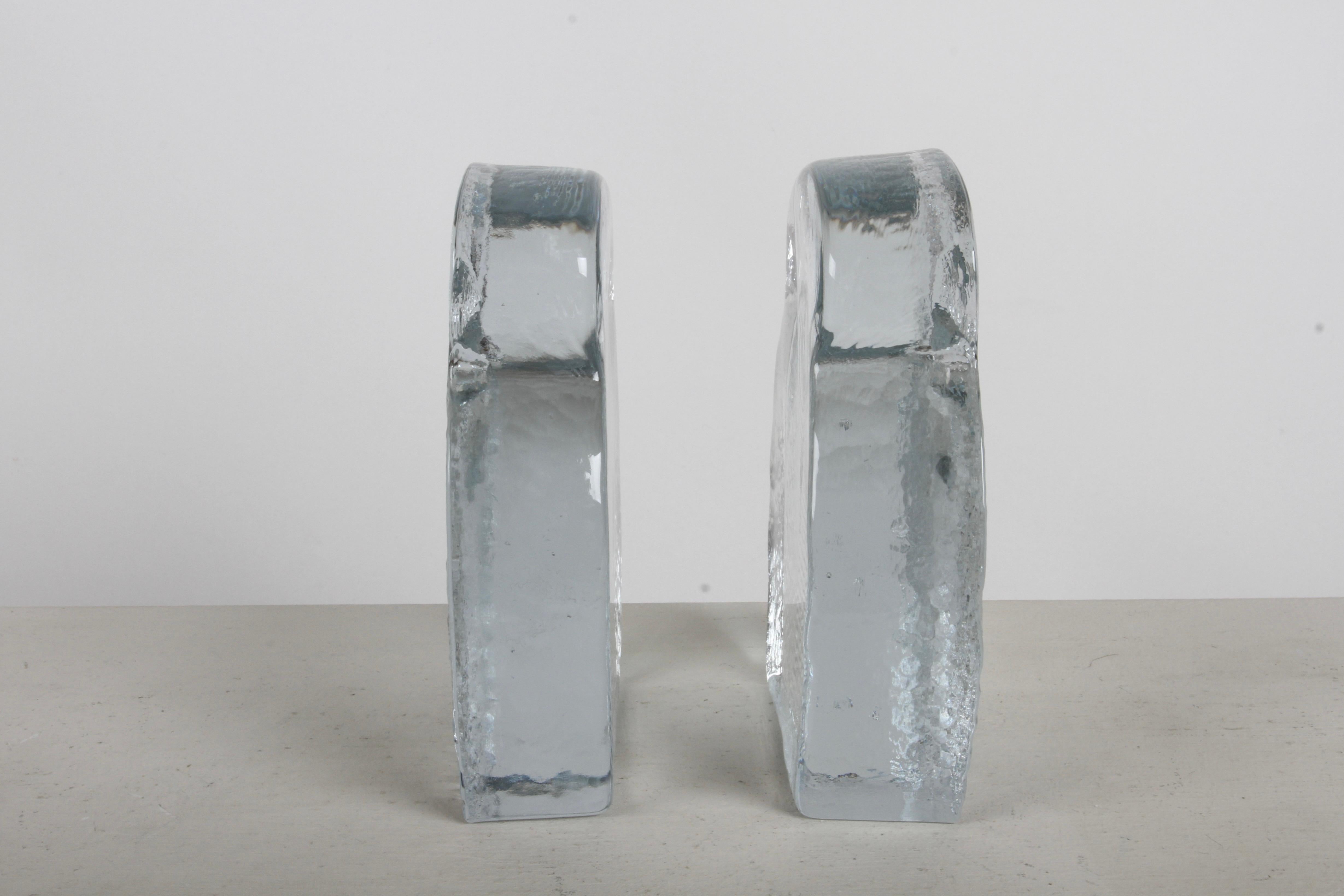 Mid-Century Modern Blenko Clear Textured Glass 