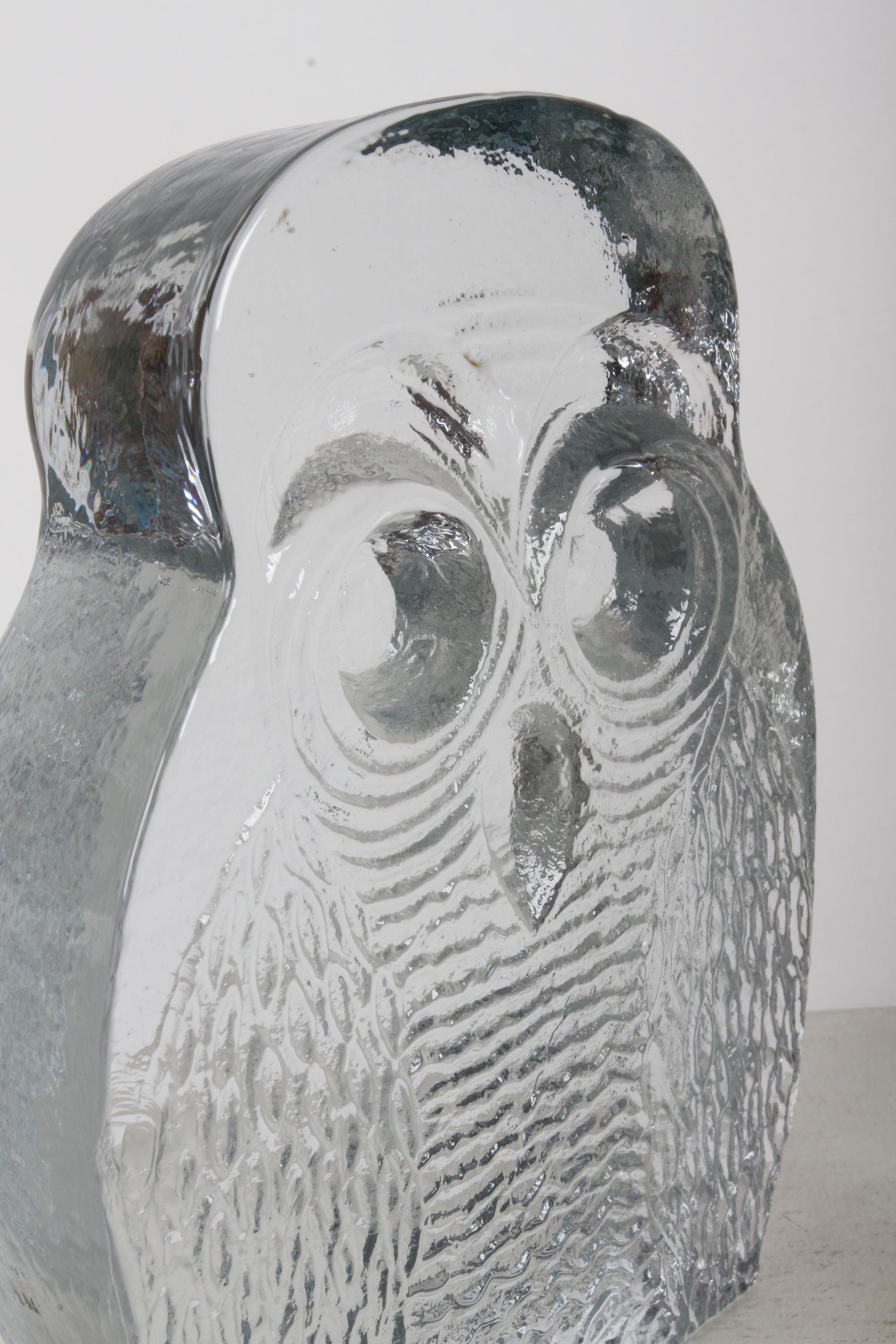 Mid-Century Modern Blenko Clear Textured Glass 