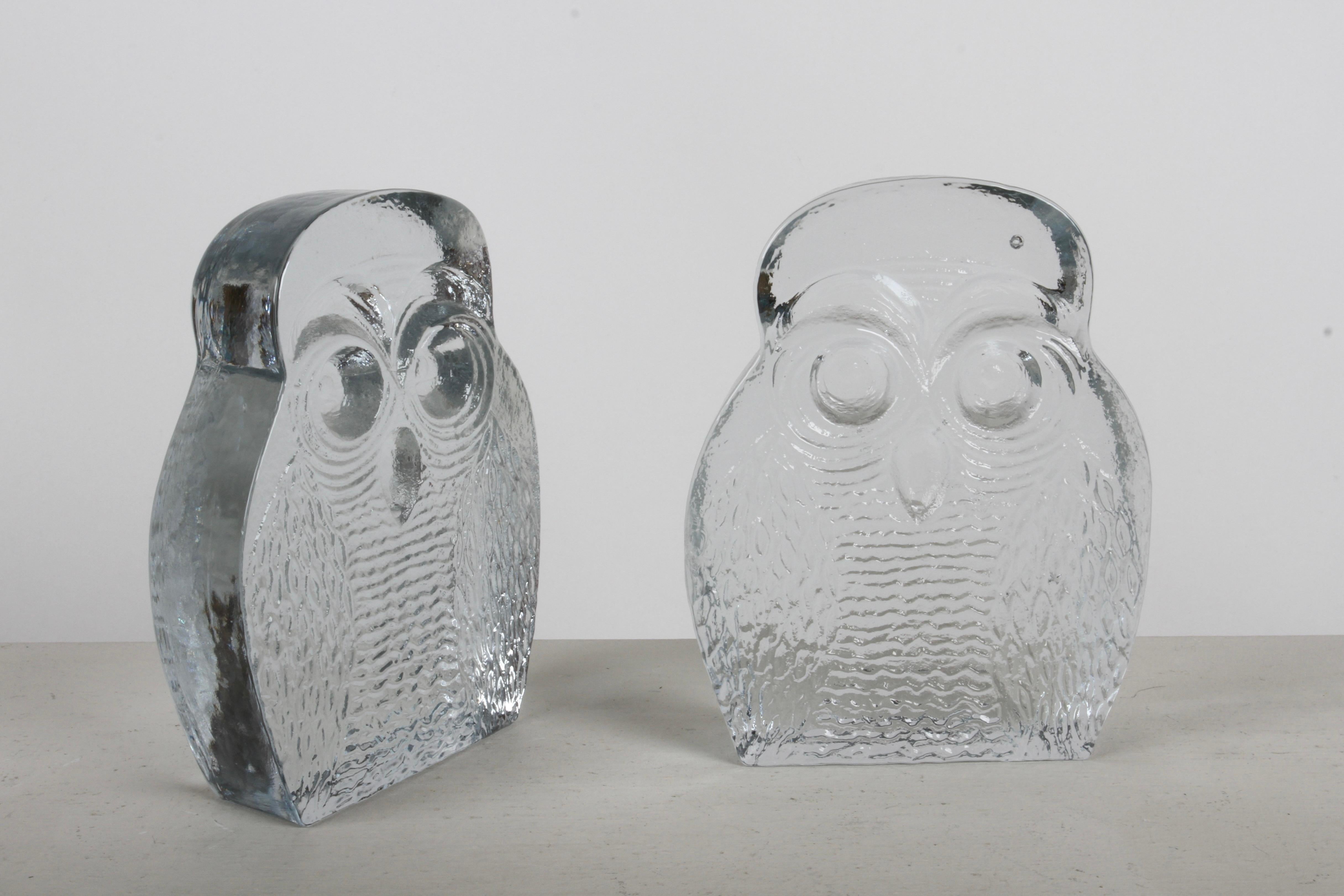 Mid-Century Modern Blenko Clear Textured Glass 