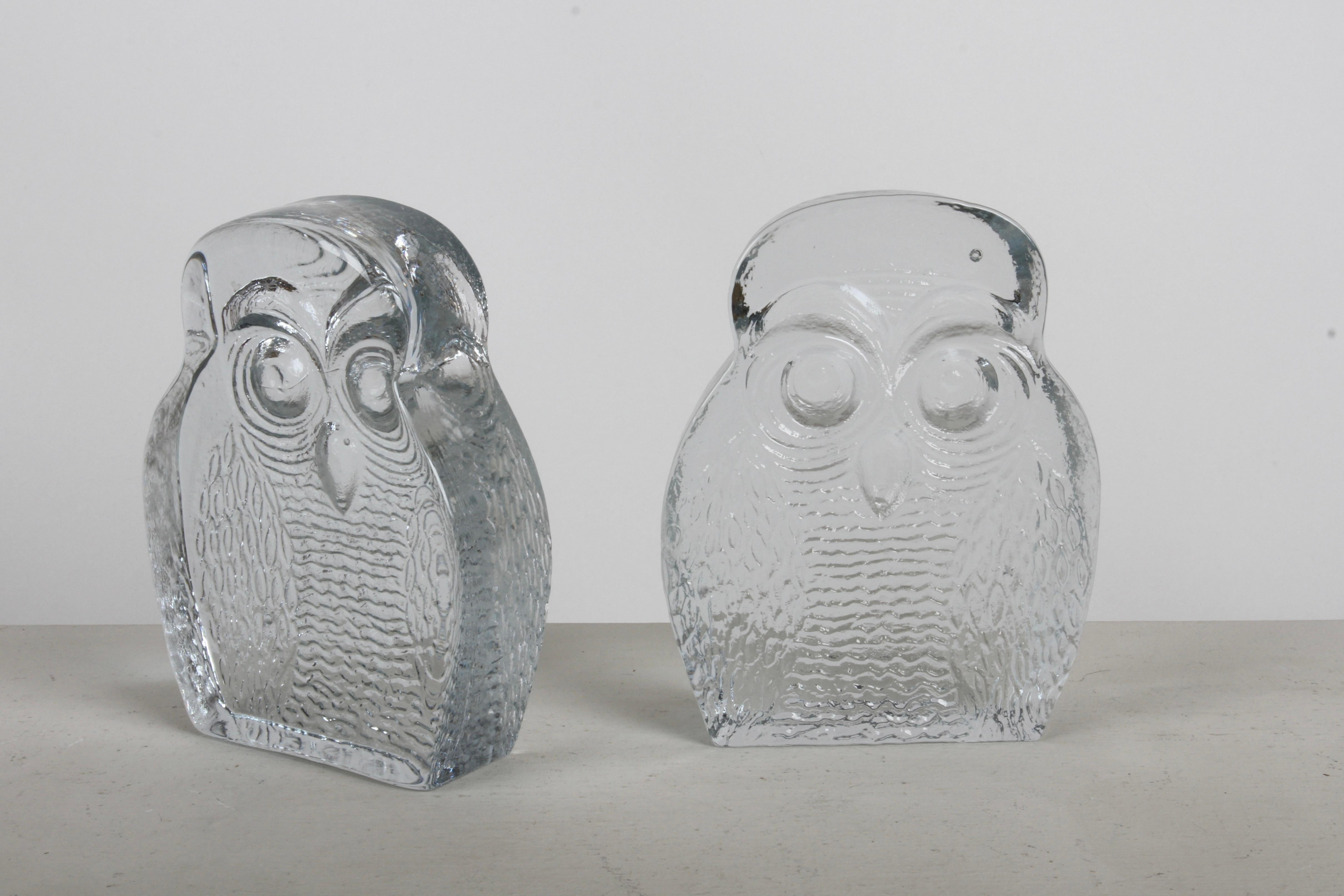 Mid-Century Modern Blenko Clear Textured Glass 