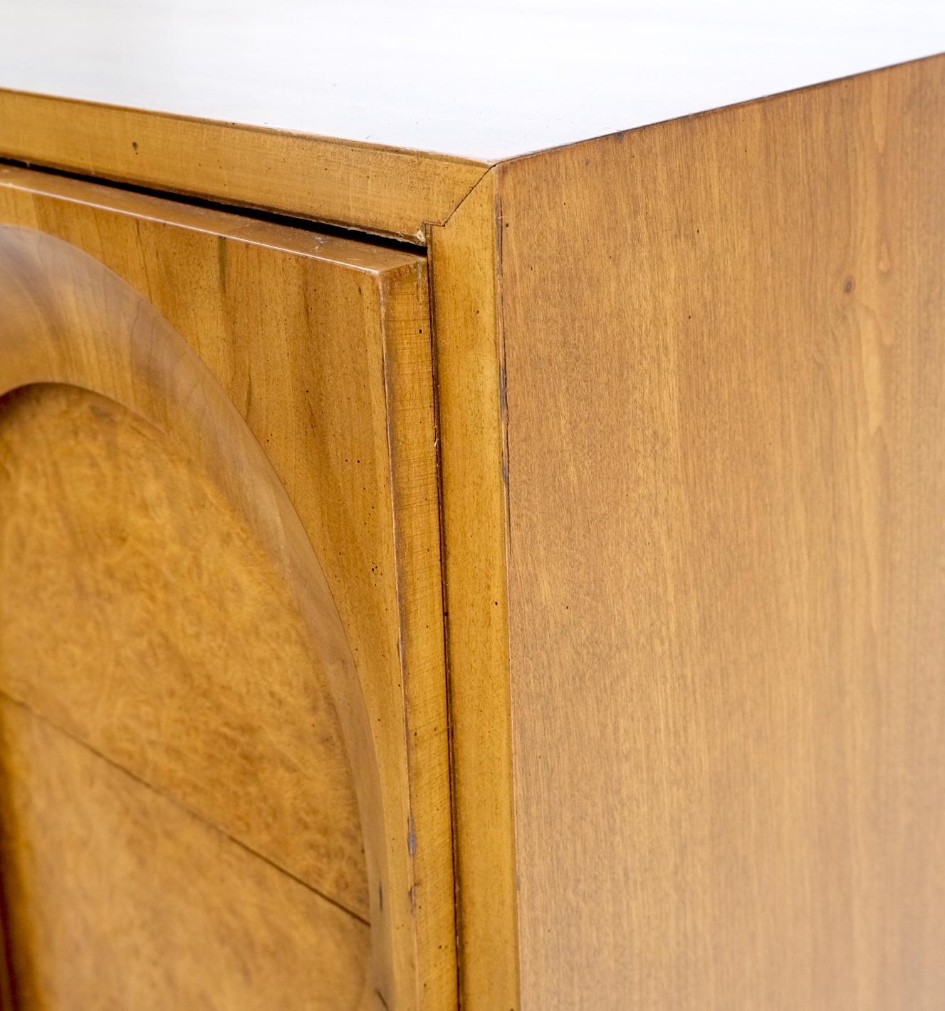 Commode haute à 6 tiroirs en bois de ronce blond clair, moderne du milieu du siècle dernier, Mint ! en vente 7