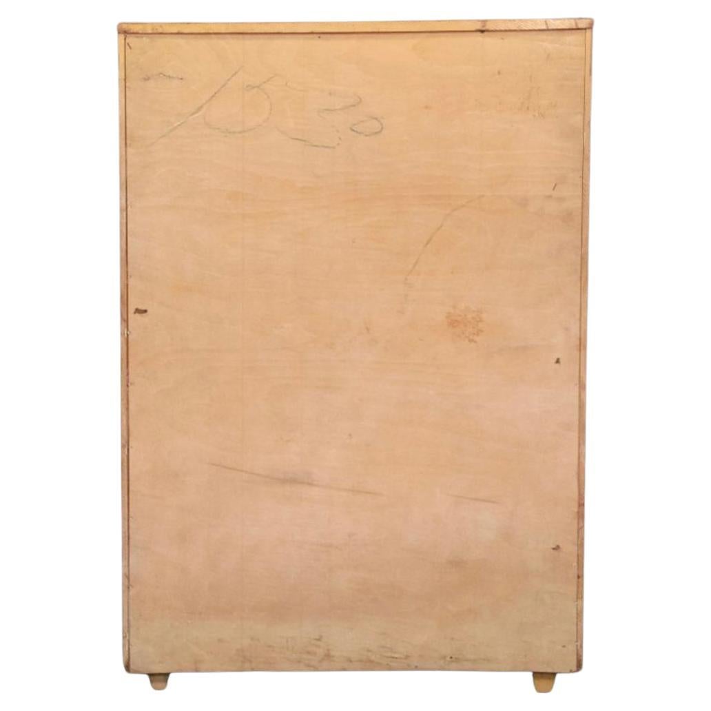Travail du bois Grande commode 6 tiroirs en érable blond moderne du milieu du siècle dernier en vente
