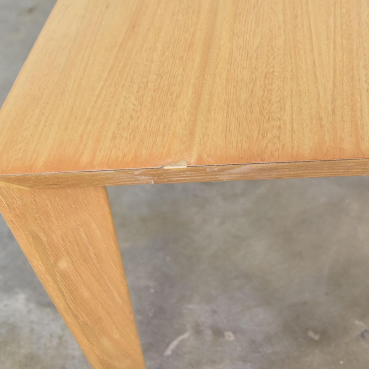 Mid-Century Modern Blonde Side Tables or End Tables with Laminate Tops a Pair For Sale 10