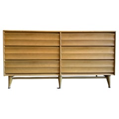 Mid-Century Modern Blonde Kommode aus massivem Ahornholz mit 6 Schubladen von Heywood Wakefield