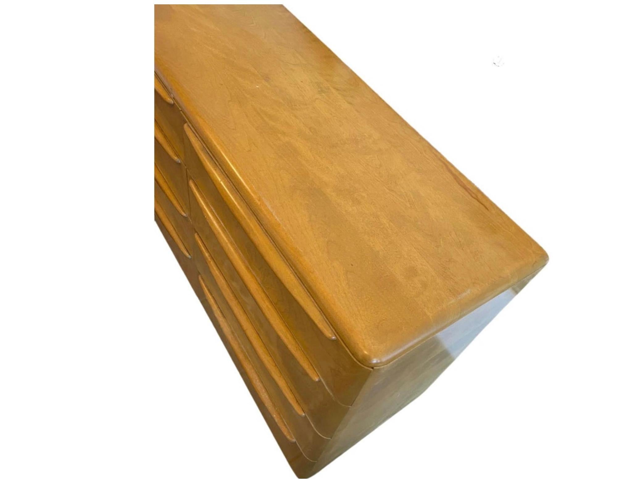 blonde wood dresser