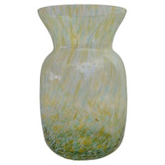 Mid Century Modern Blown Glass Multicolor Vase Design Italy 1970s