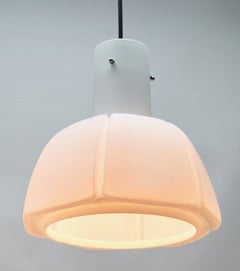 Mid-Century Modern Blown Glass Pendant/Suspension Fixture Glashütte Limburg