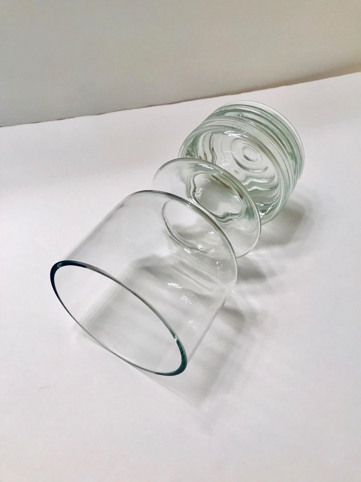 Mid-Century Modern Blown Glass Vase from Finland by Riihimäen Lasi Oy 3