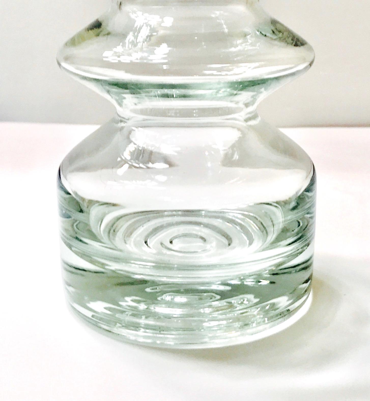 Finnish Mid-Century Modern Blown Glass Vase from Finland by Riihimäen Lasi Oy