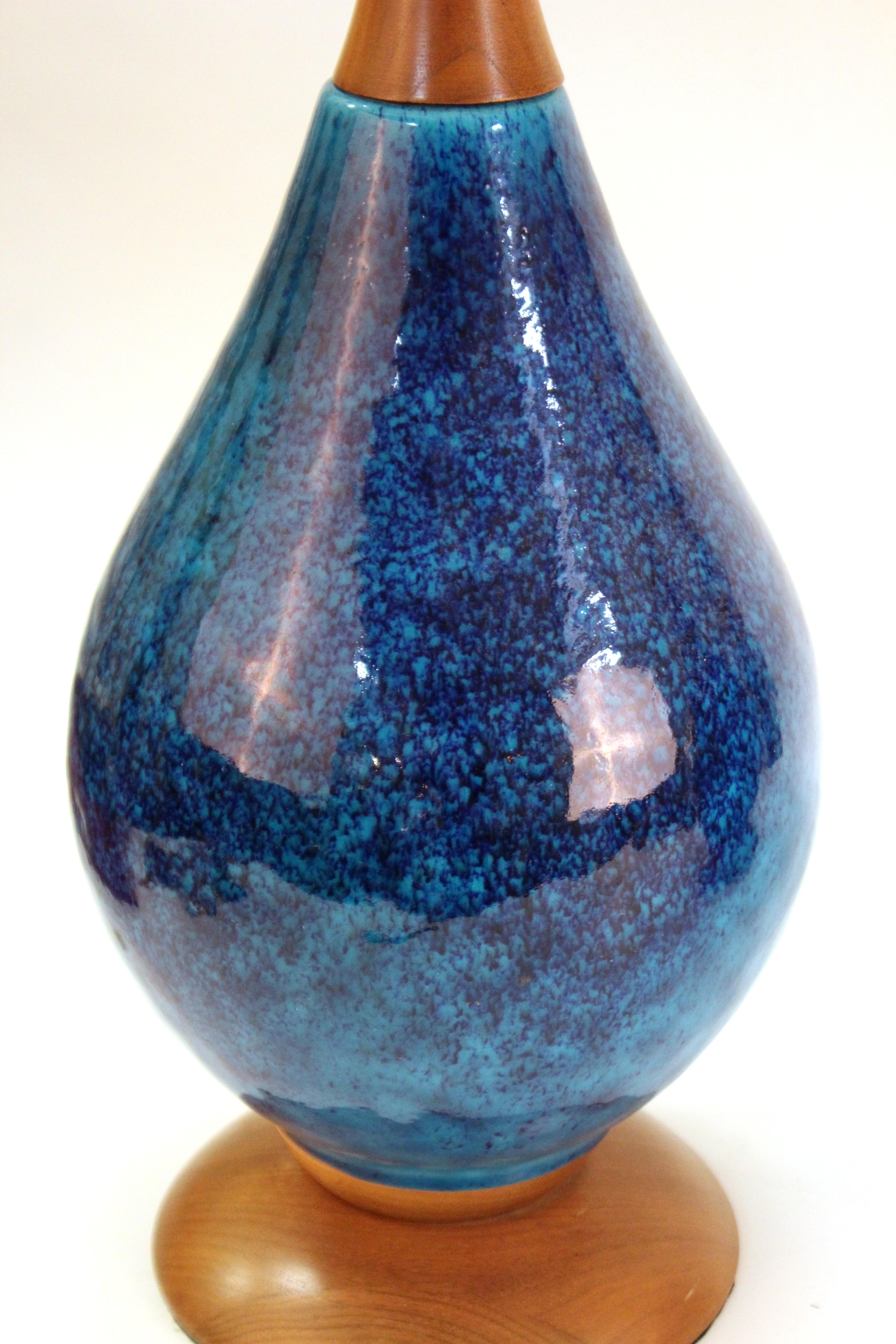 mid century ceramic lamp