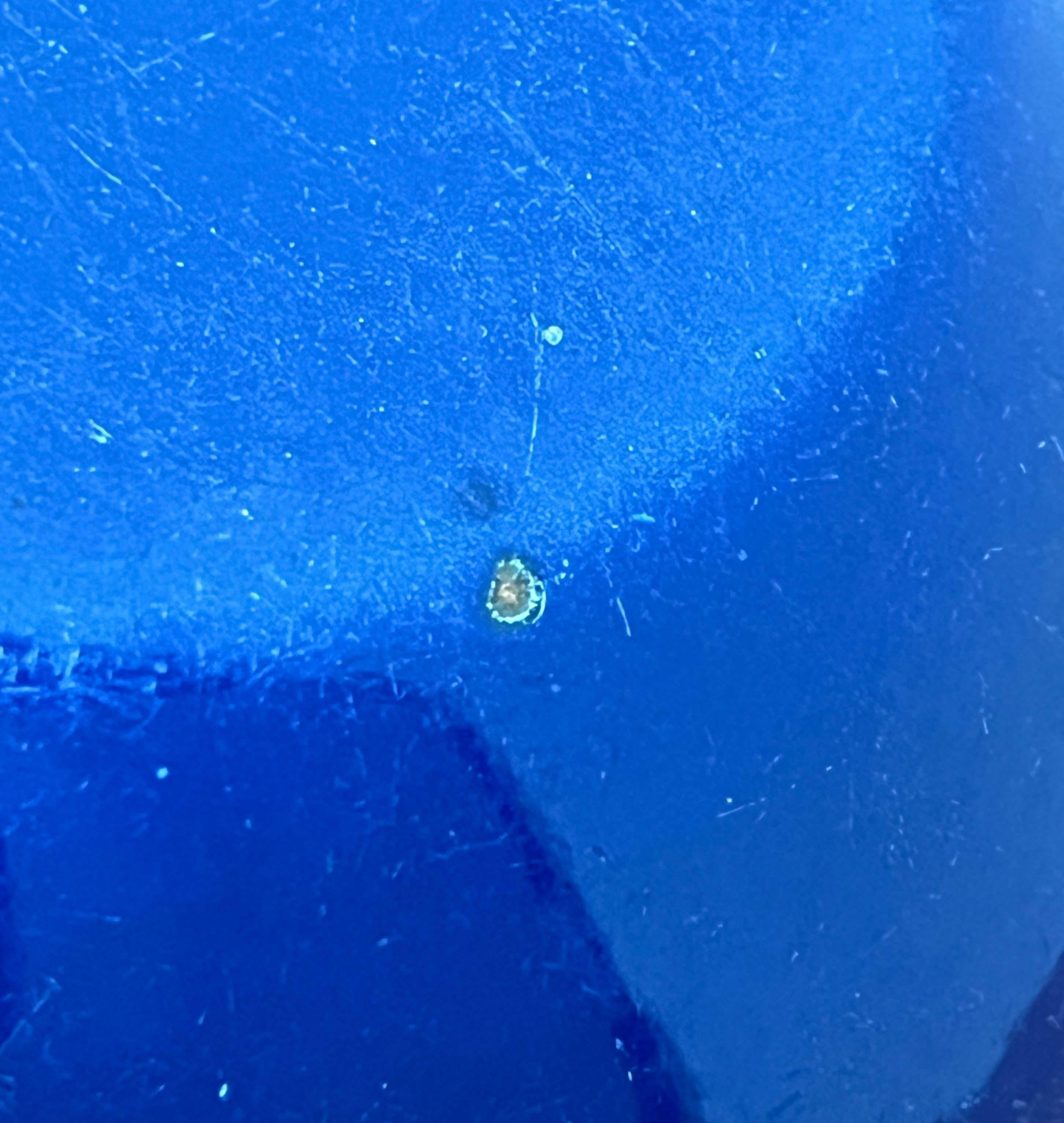 Blaue Emaille-Schale von Kaj Franck für Finel, Finnland, 1960er Jahre, Mitte des Jahrhunderts im Angebot 11