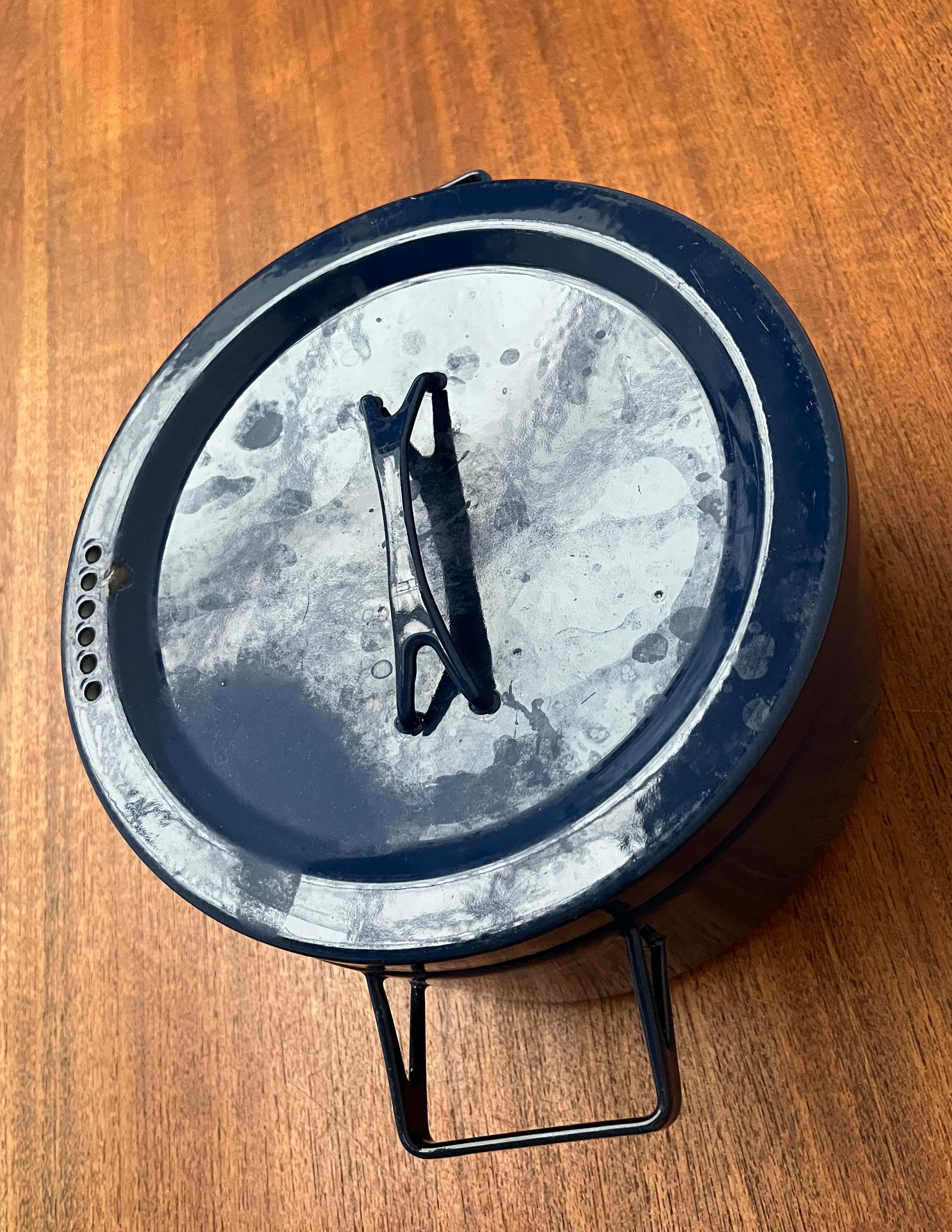 Vaso minimalista blu di metà secolo Seppo Mallat Finel, Finlandia 1960 in vendita 4