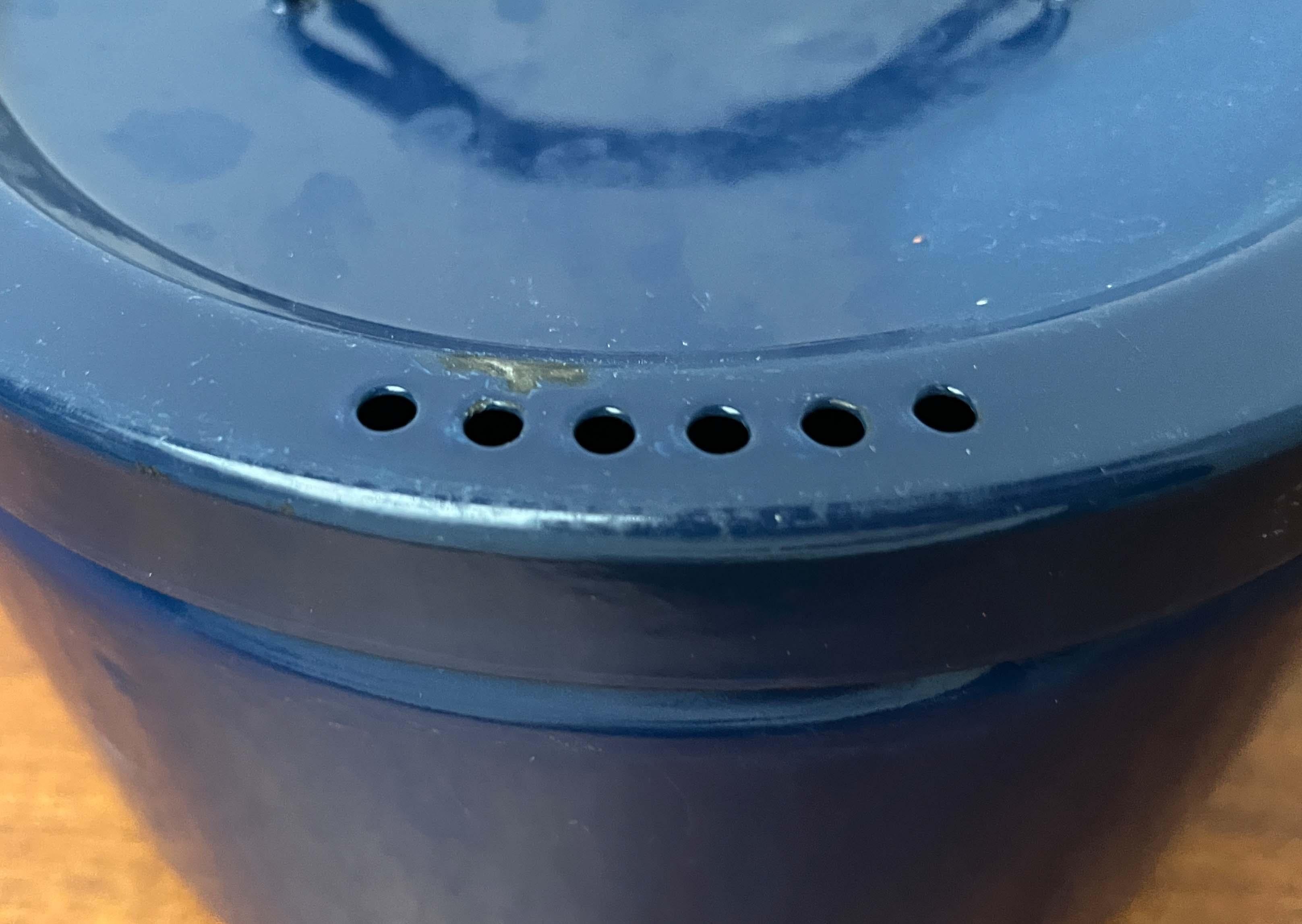 Vaso minimalista blu di metà secolo Seppo Mallat Finel, Finlandia 1960 in vendita 6