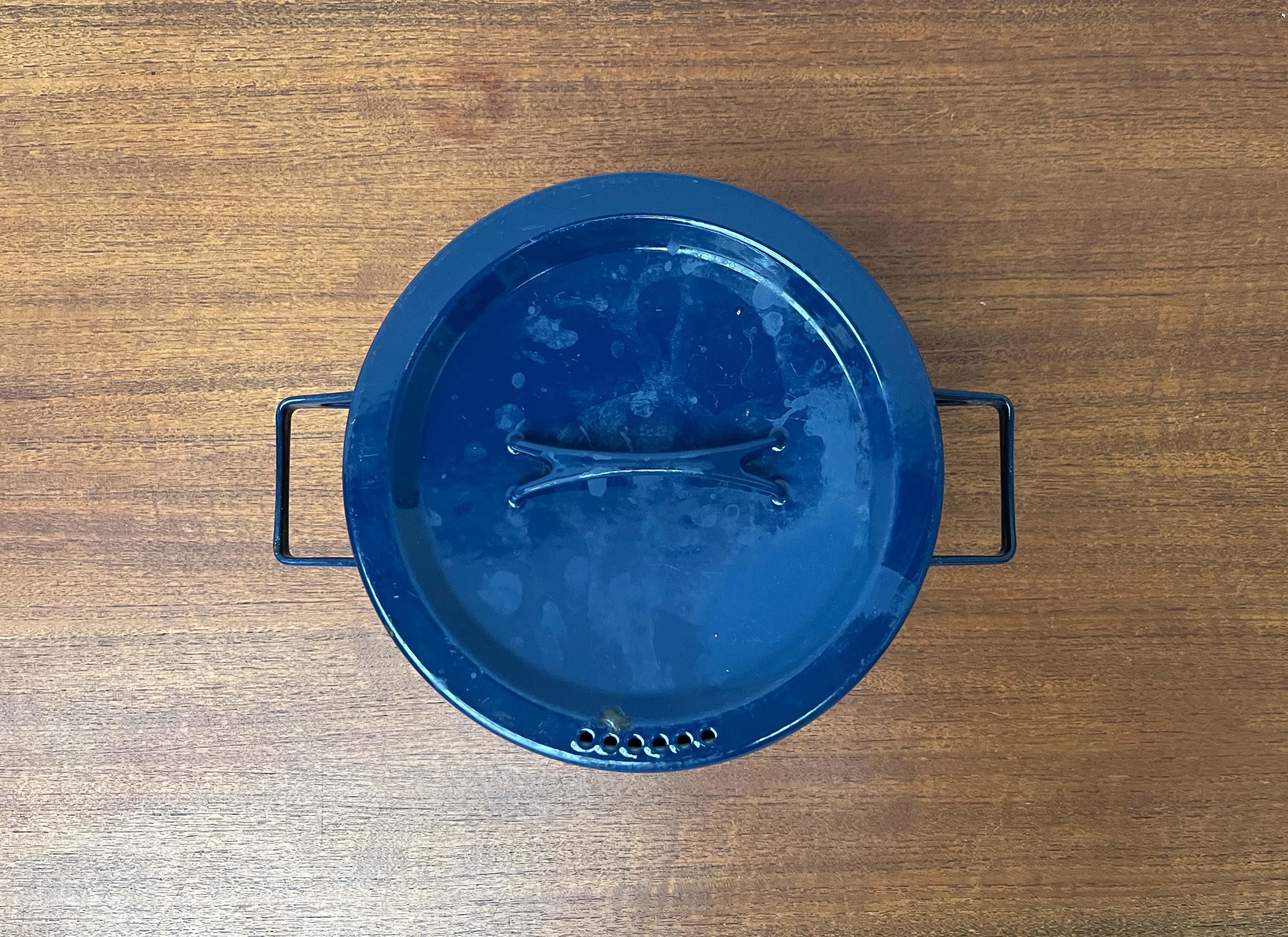 Mid-Century moderno Vaso minimalista blu di metà secolo Seppo Mallat Finel, Finlandia 1960 in vendita