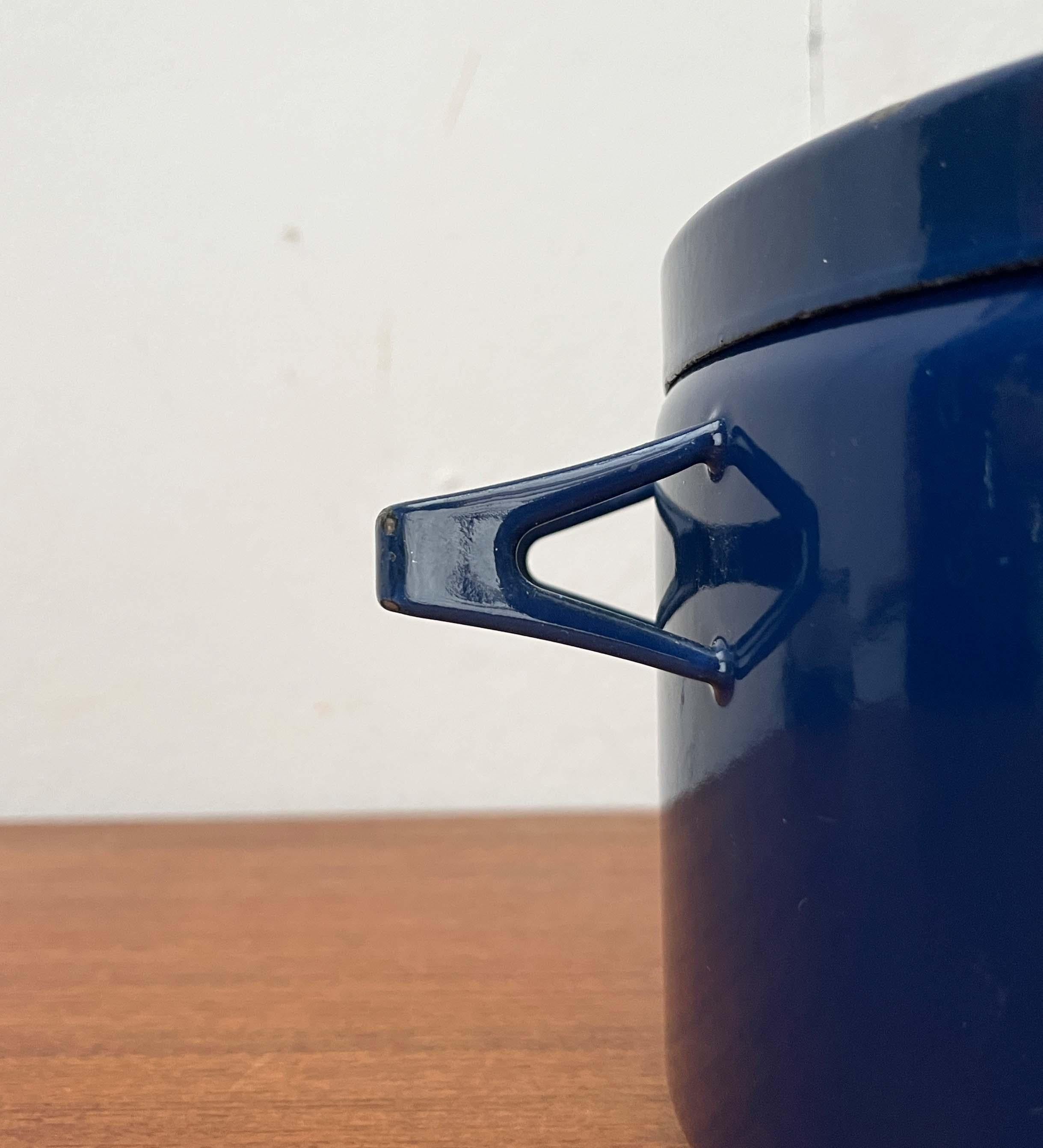 Vaso minimalista blu di metà secolo Seppo Mallat Finel, Finlandia 1960 In condizioni buone in vendita a Hamburg, DE