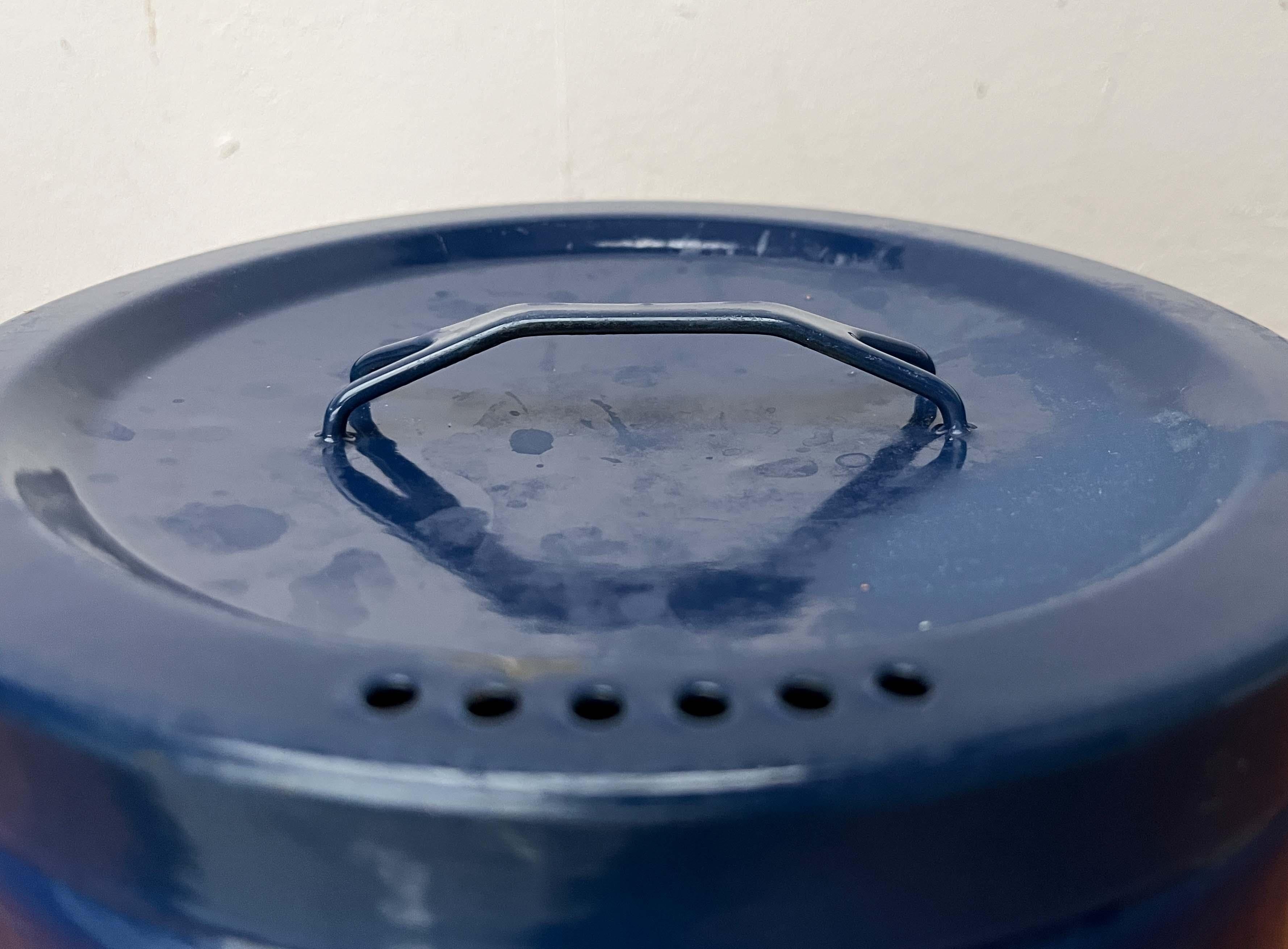 Vaso minimalista blu di metà secolo Seppo Mallat Finel, Finlandia 1960 in vendita 1