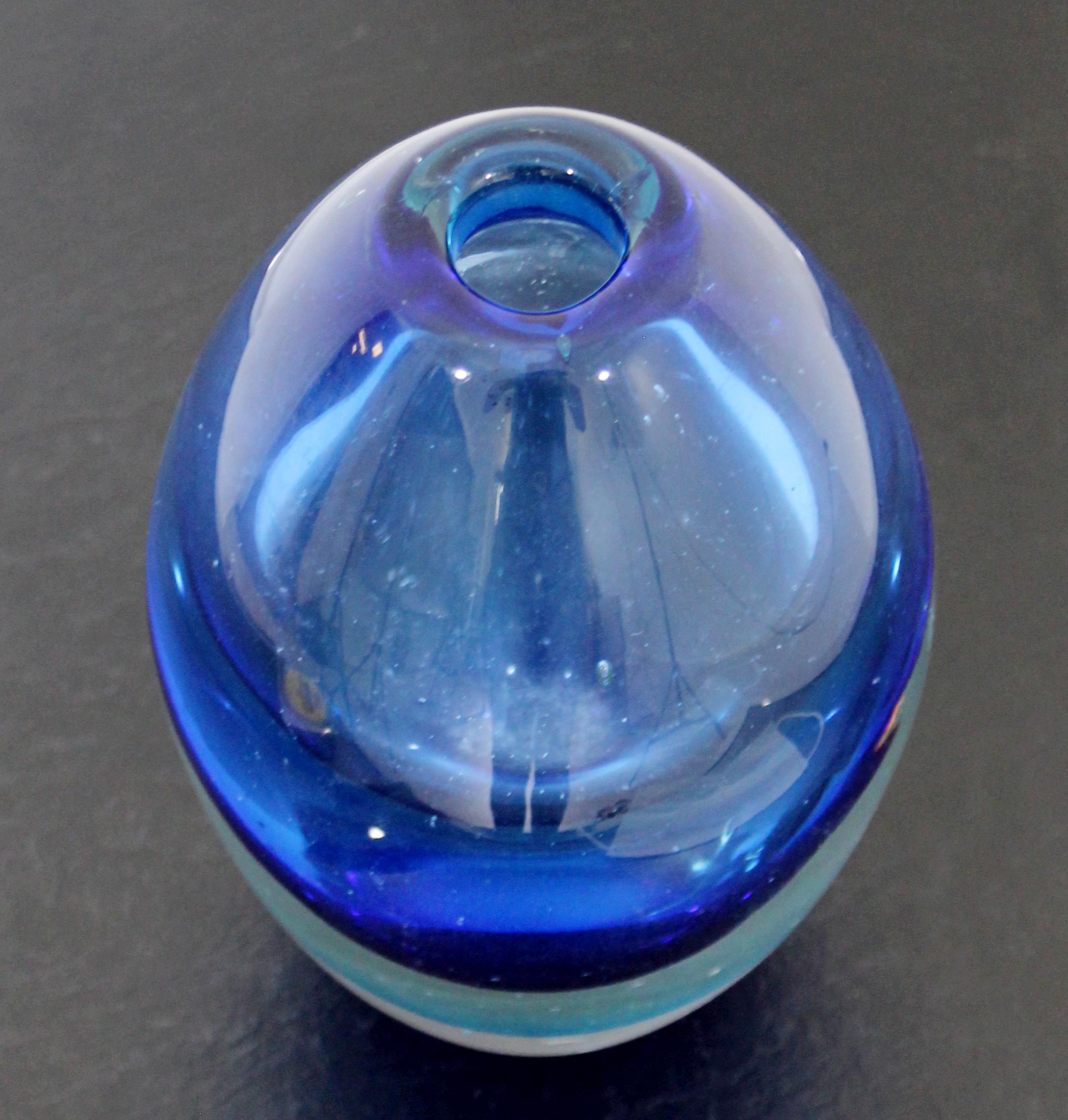 modern blue vase