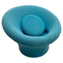 Mid-Century Modern Blue Mushroom Chair by Pierre Paulin, Original Upholstery