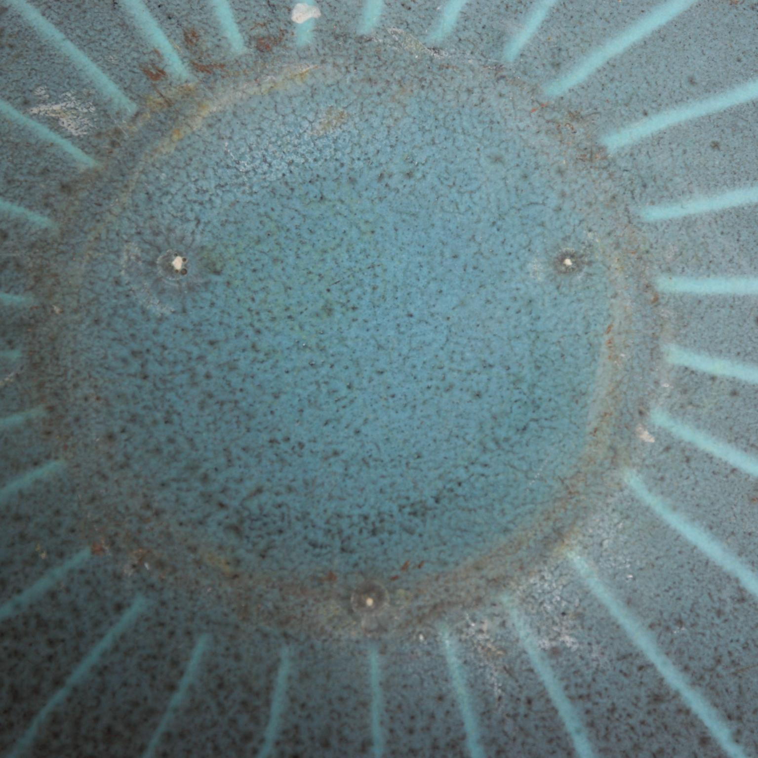 Mid-20th Century Mid-Century Modern Blue Scandinavian Bowl Decorative Pottery, Finland