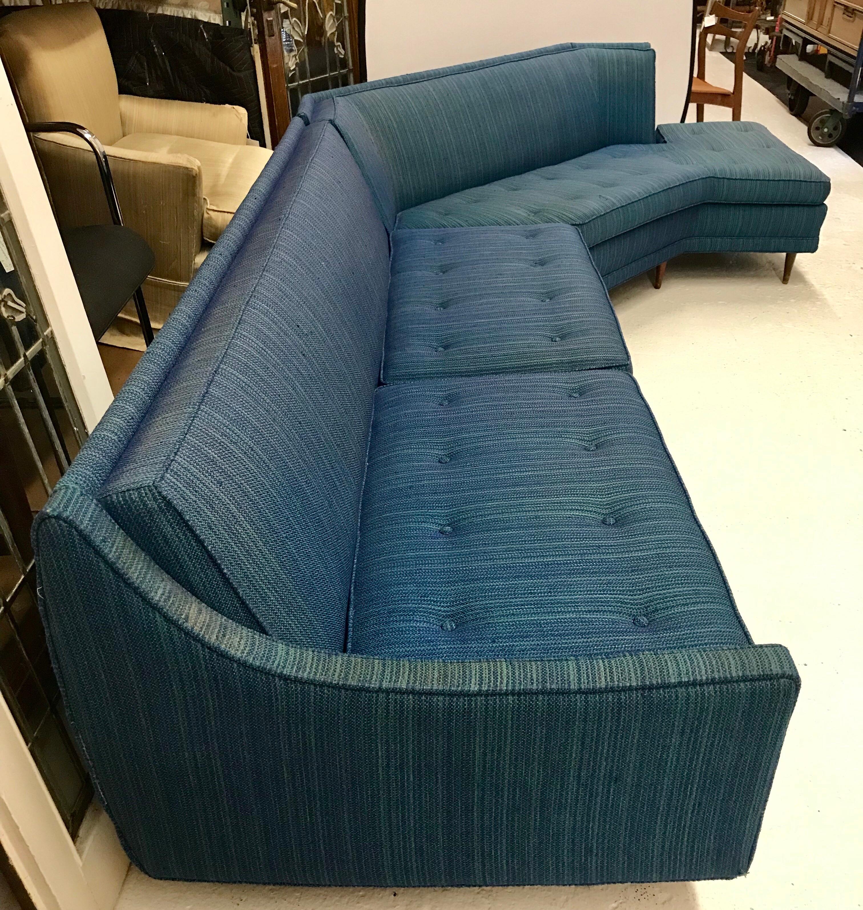 modern blue sectional sofa
