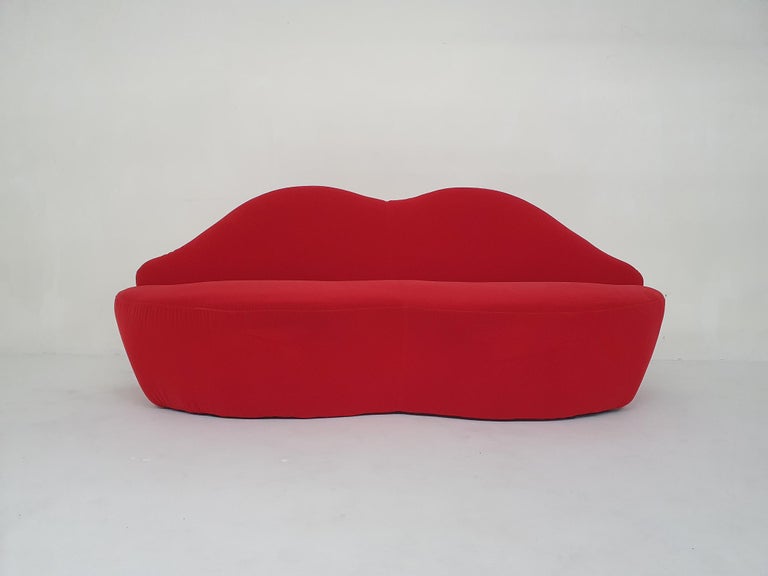 MidCentury Modern Bocca or "Lips" Sofa, Italy, 1970's at 1stDibs