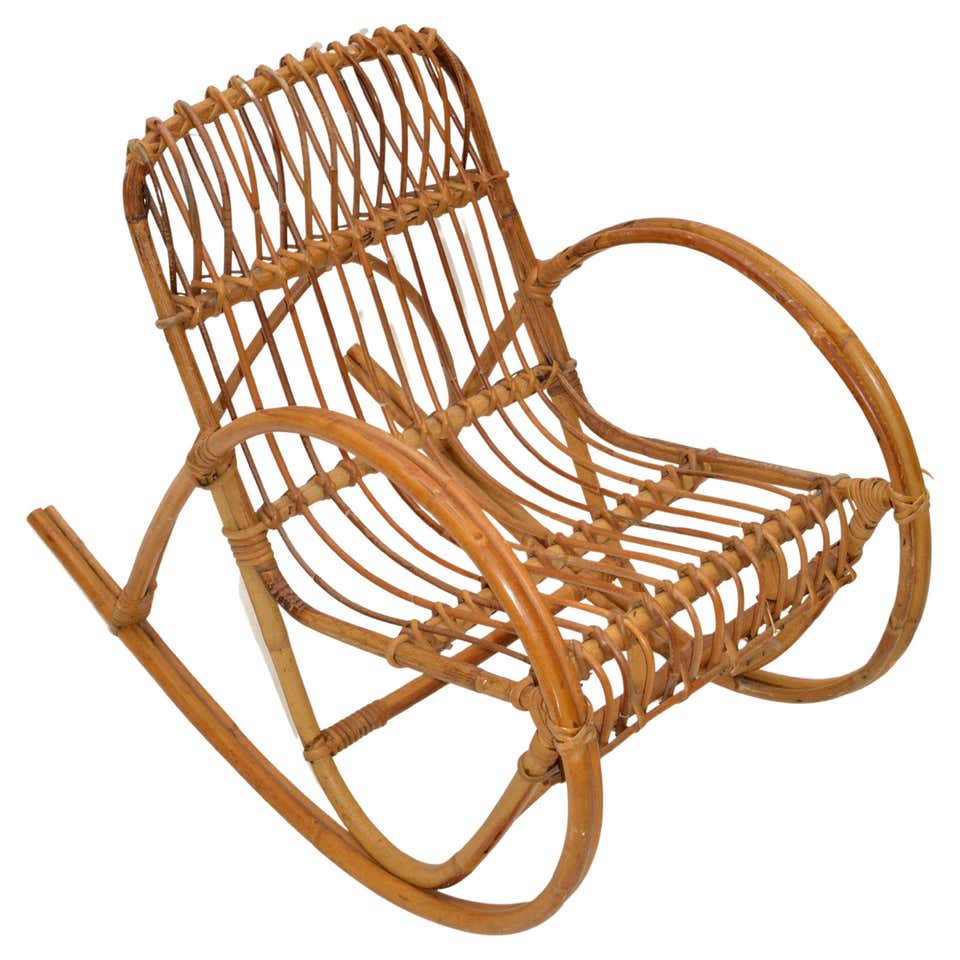 Handsome Comfy Shaker Style Oak and Caned Rocking Chair at 1stDibs ...