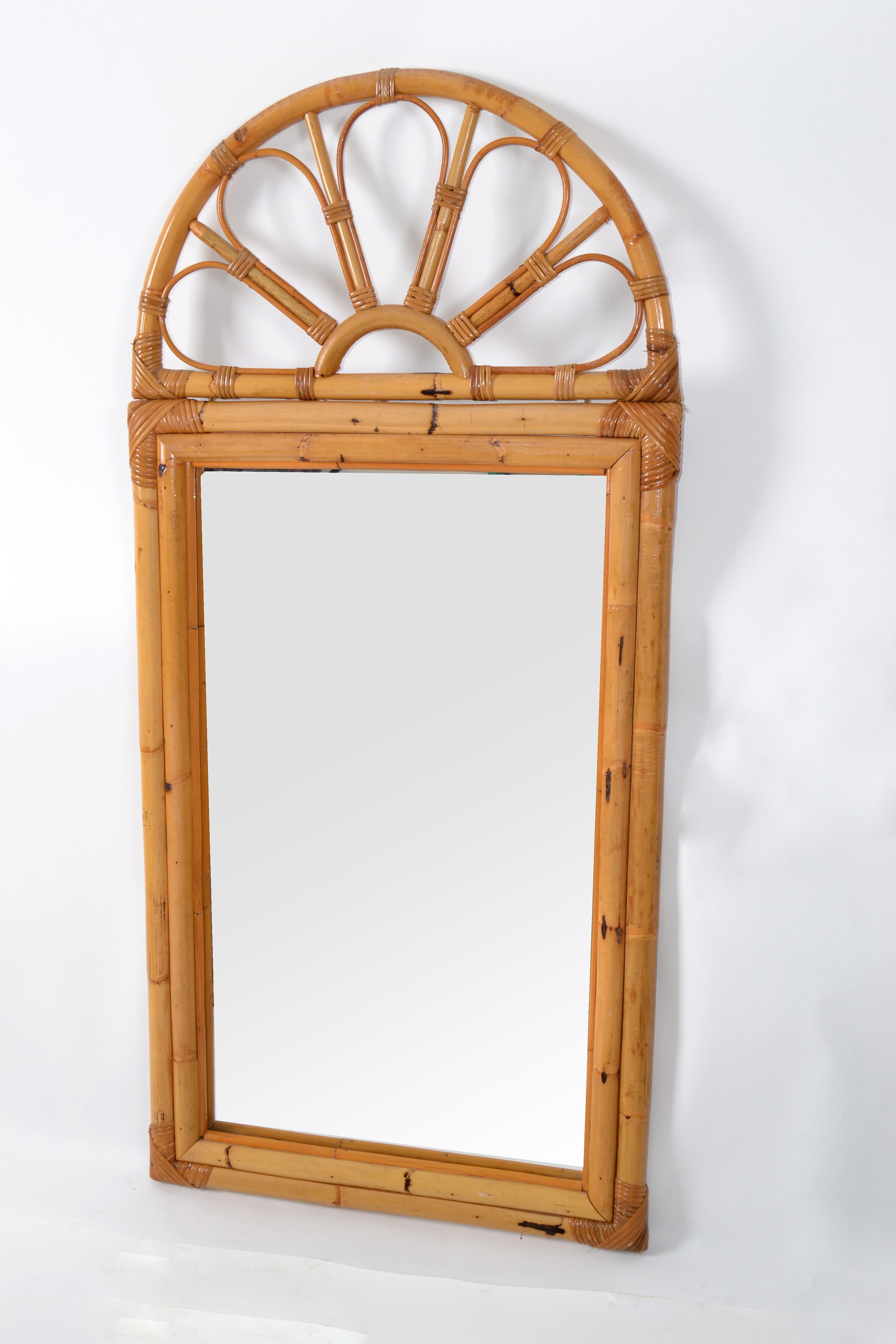 bamboo arch mirror