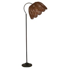 Mid Century Modern Boho Floor Lamp Denmark 1970s