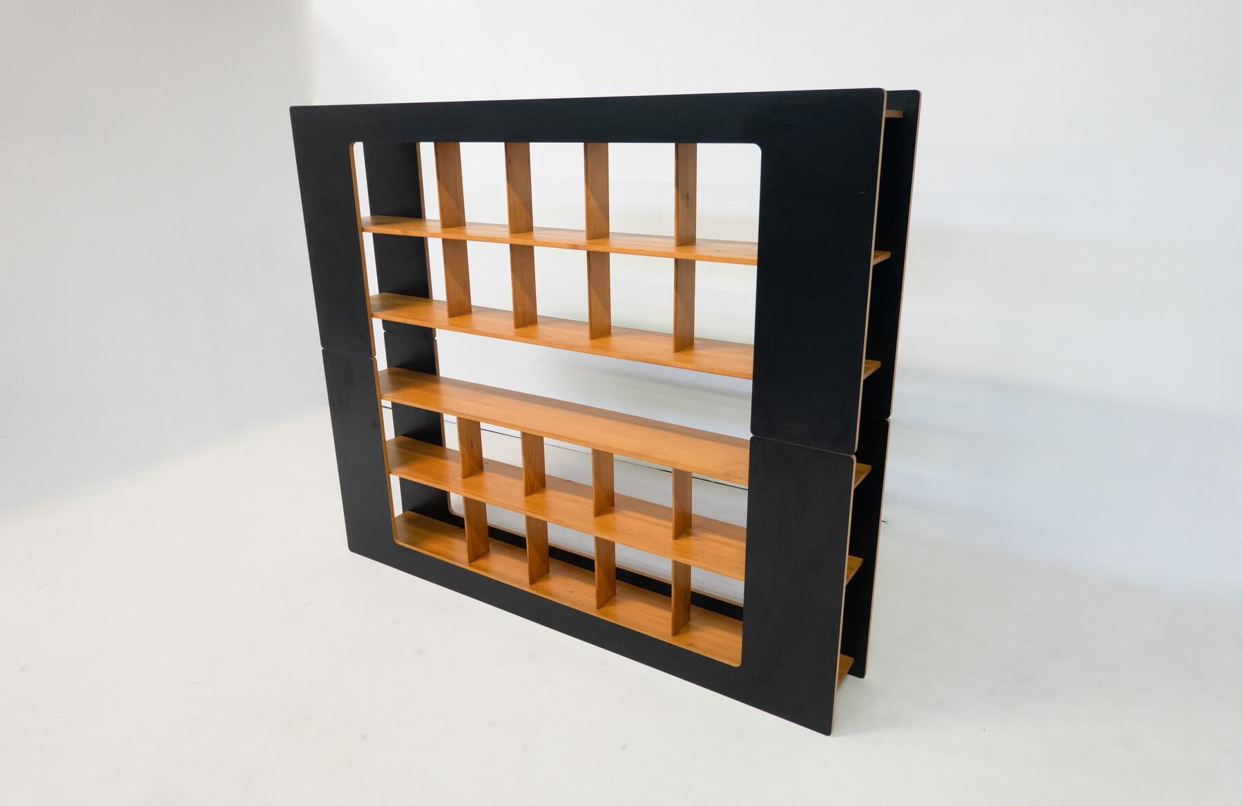 Mid-Century Modern Bookcase by Robert Pam and Renato Toso, Stilwood, Italy, 1972 For Sale 4