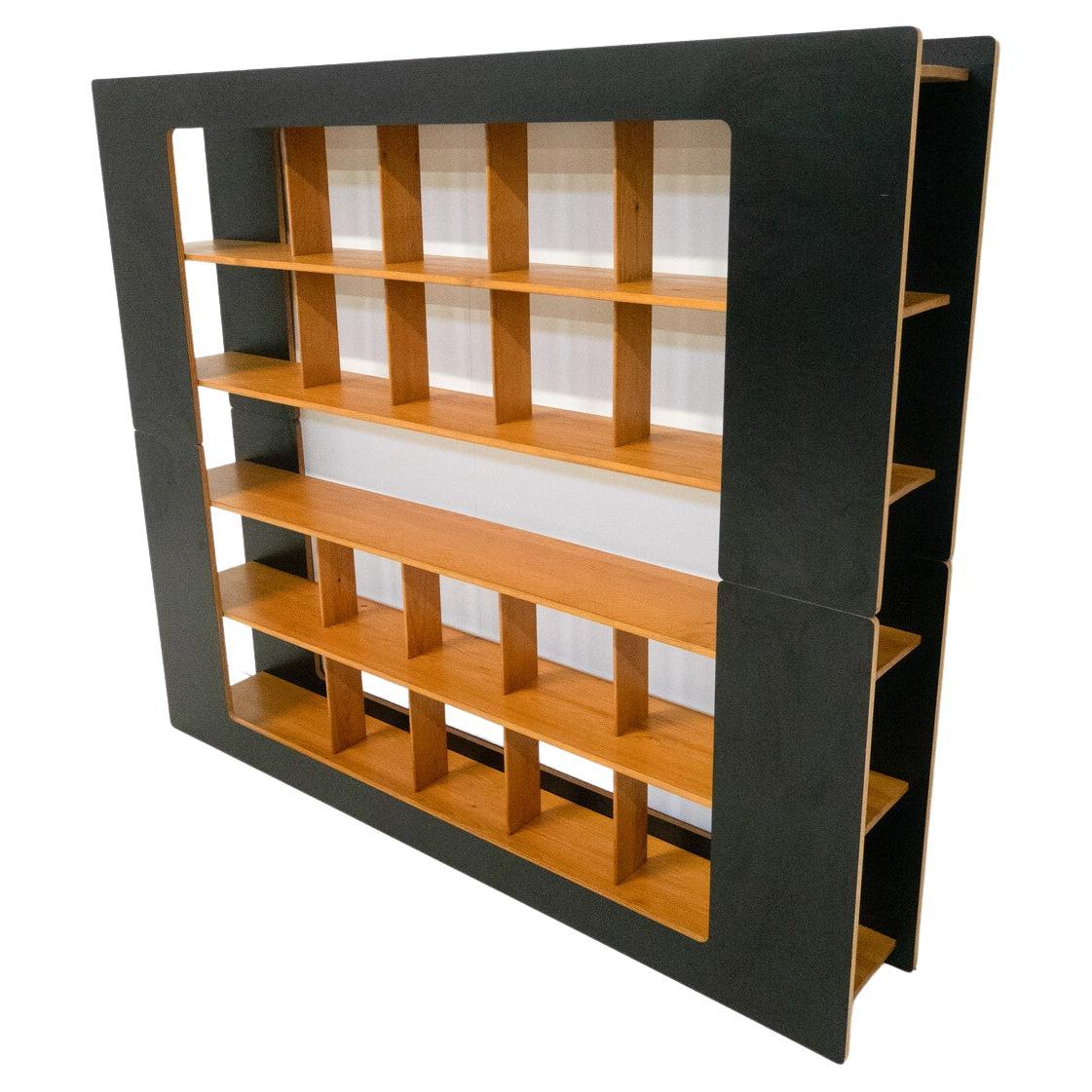 Mid-Century Modern Bookcase by Robert Pam and Renato Toso, Stilwood, Italy, 1972 For Sale
