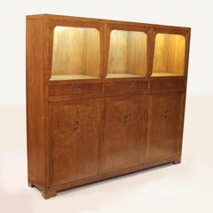 Vitrine de bibliothèque de style mi-siècle moderne par Michael Taylor pour Baker