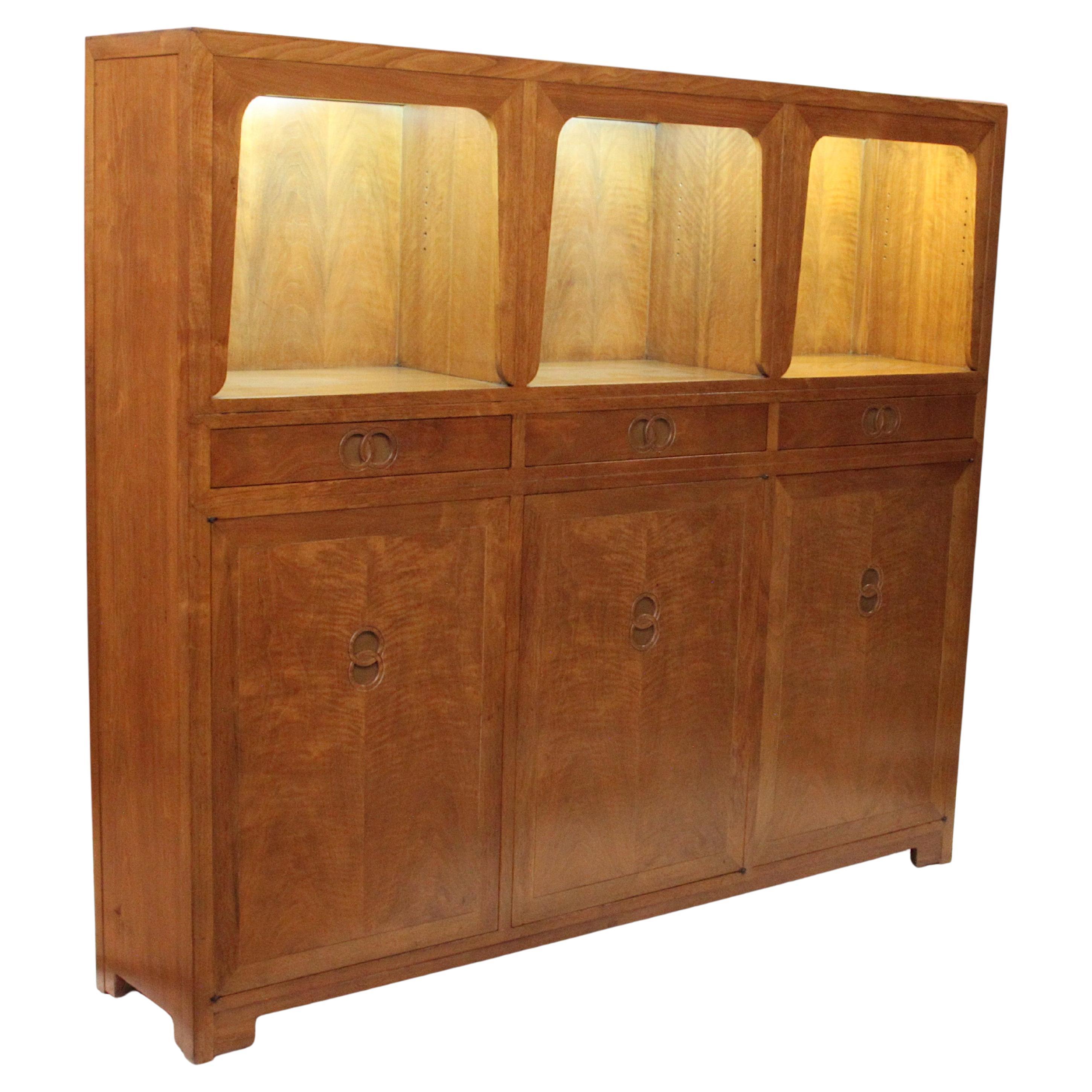 Mid-Century Modern Bookcase Display Case Cabinet by Michael Taylor for Baker
