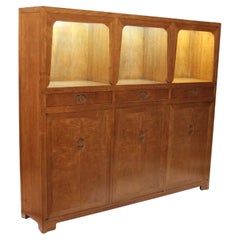 Vintage Mid-Century Modern Bookcase Display Case Cabinet by Michael Taylor for Baker