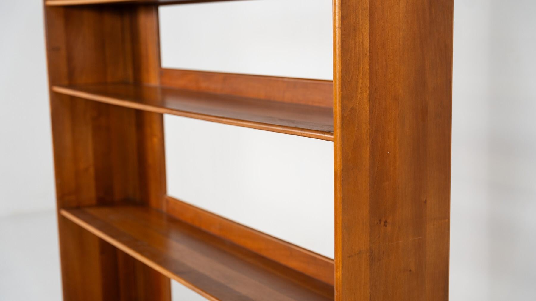 Wood Mid-Century Modern Bookcase 