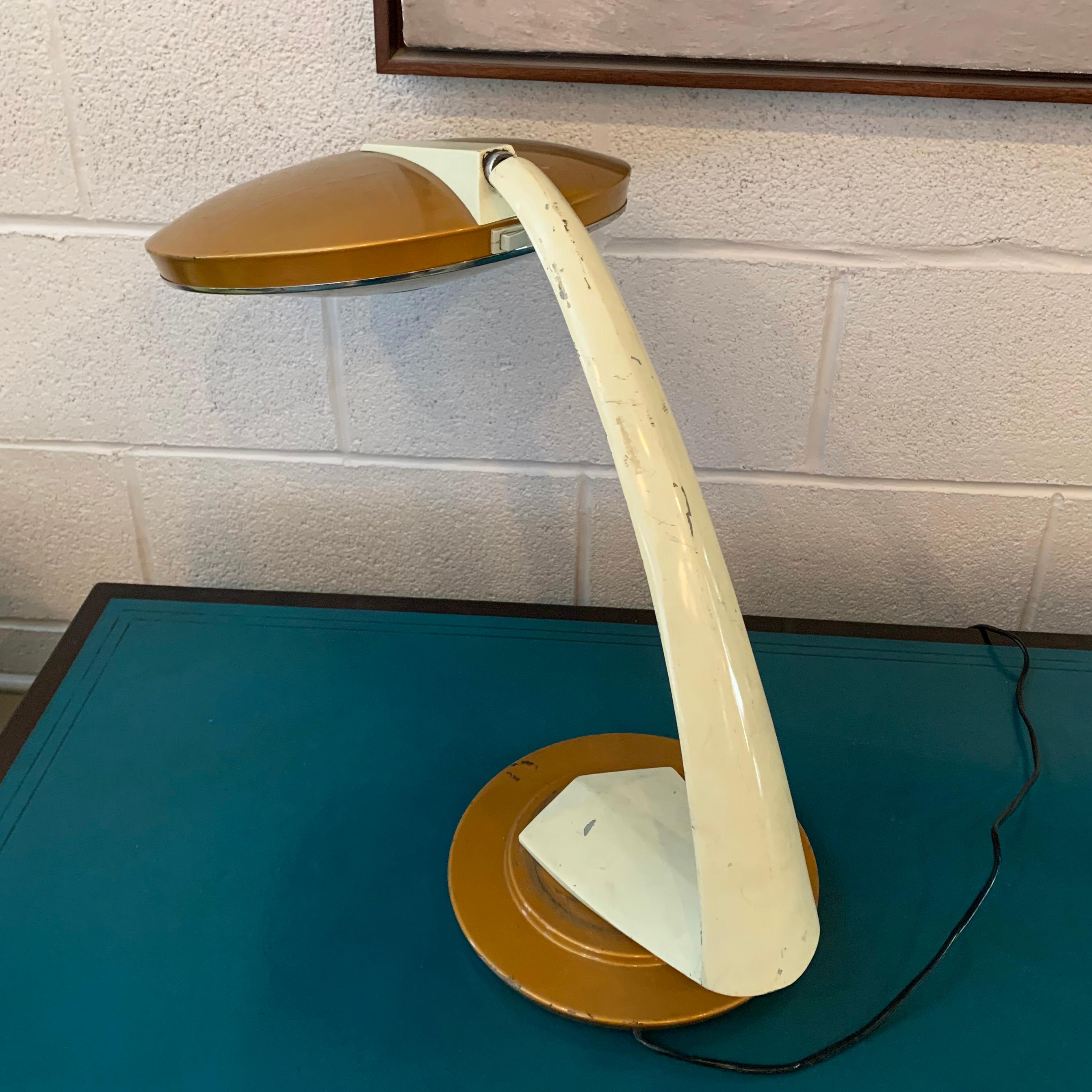 Spanish Mid-Century Modern Boomerang Desk Lamp by Fase, Spain