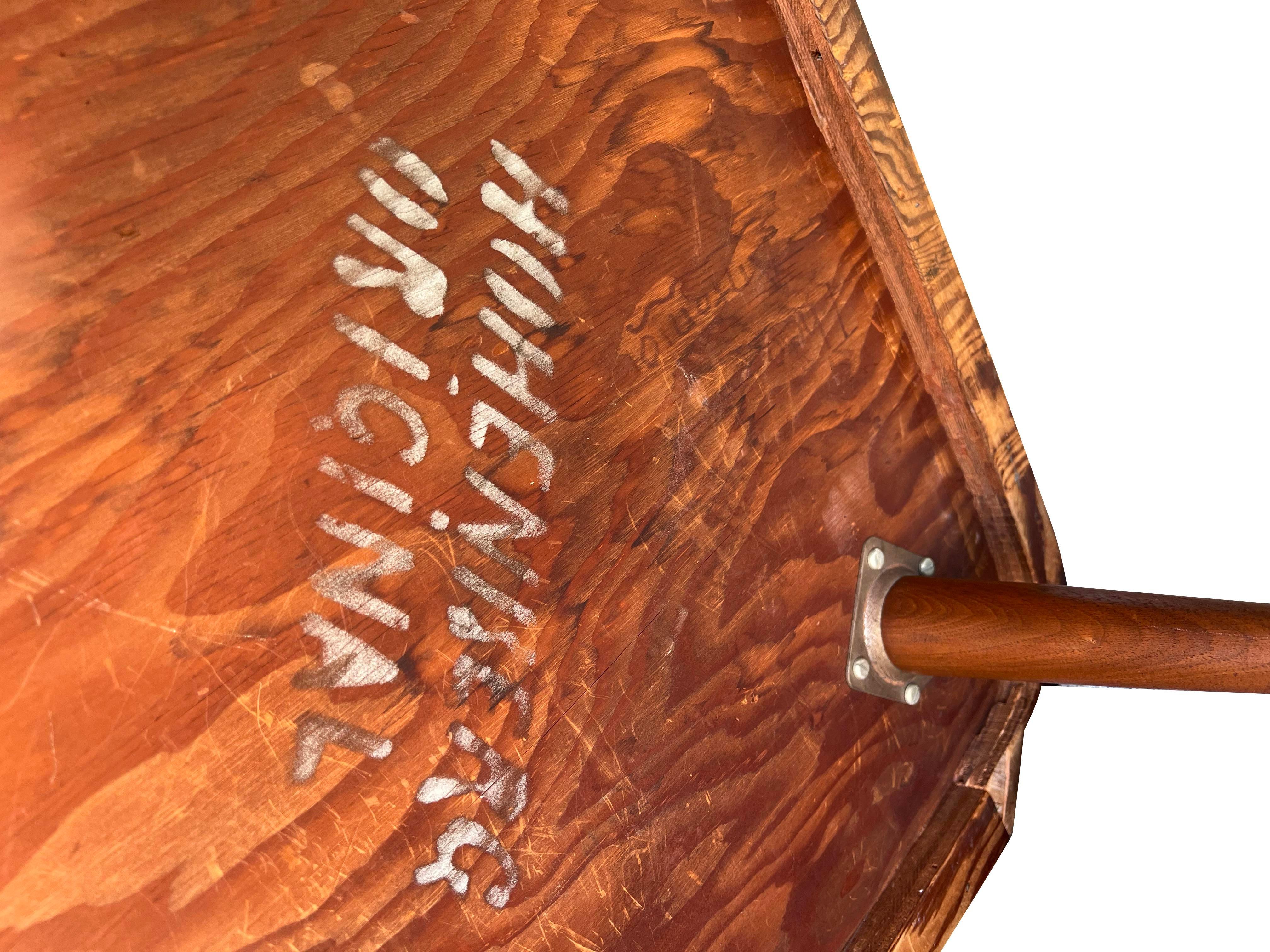 Table basse Boomerang Kidney Forme avec plateau en carreaux, mi-siècle moderne, par Hohenberg en vente 5