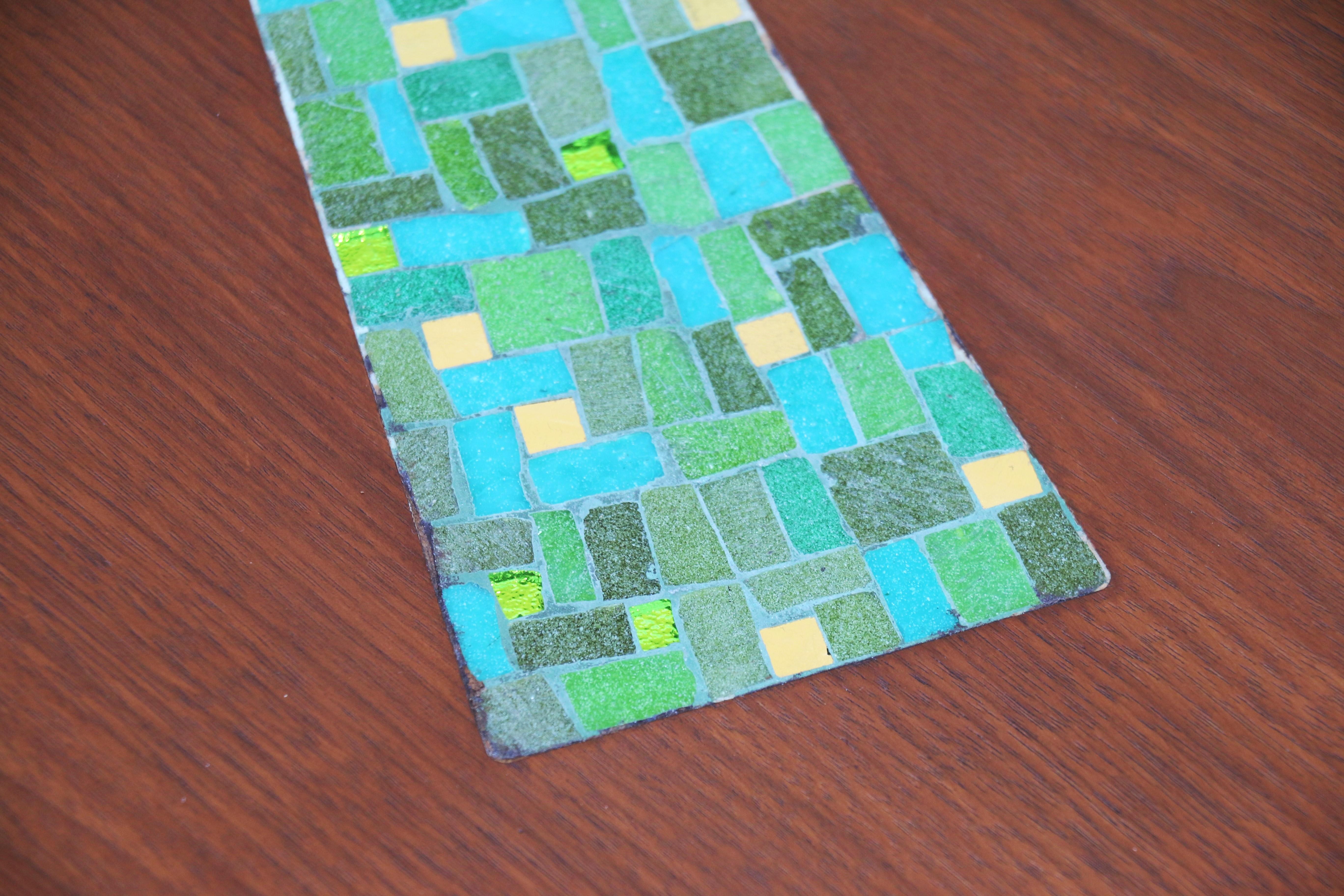 Mid-Century Modern Boomerang Shape Coffee Table With Mosaic Top, Circa 1960s For Sale 9