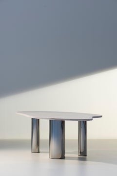 Mid-Century Modern Bordeira Marble Coffee Table, Handmade by Greenapple