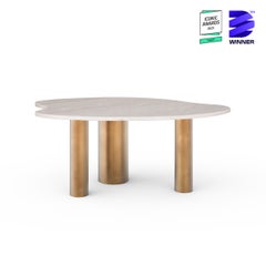 Mid-Century Modern Bordeira Coffee Table, Stainless, Handmade by Greenapple