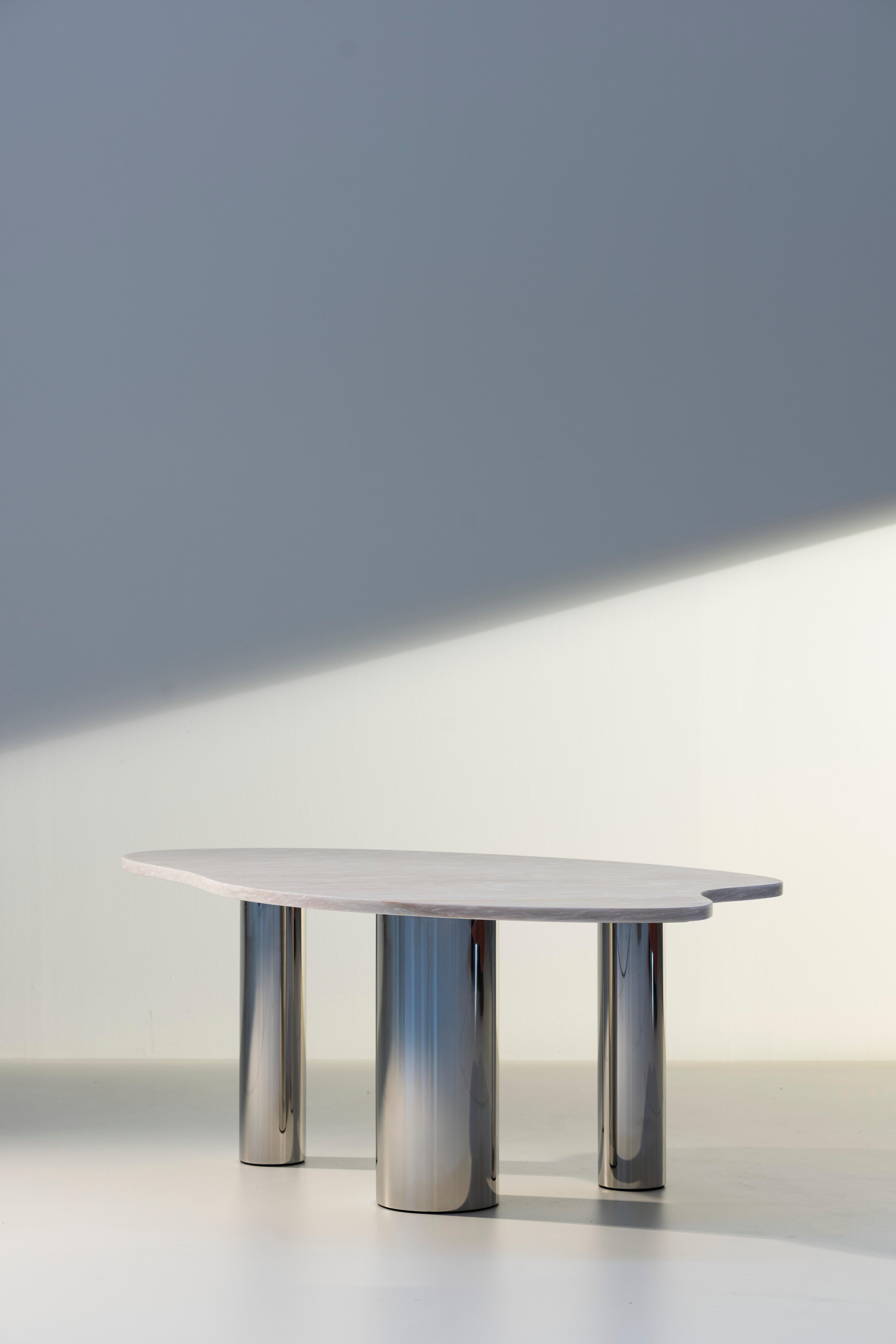 Mid-Century Modern Bordeira Coffee Table, Steel, Handmade Portugal by Greenapple For Sale 3