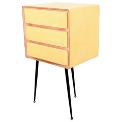 Mid-Century Modern Borsani Style Vintage Office Desk Filing Cabinet